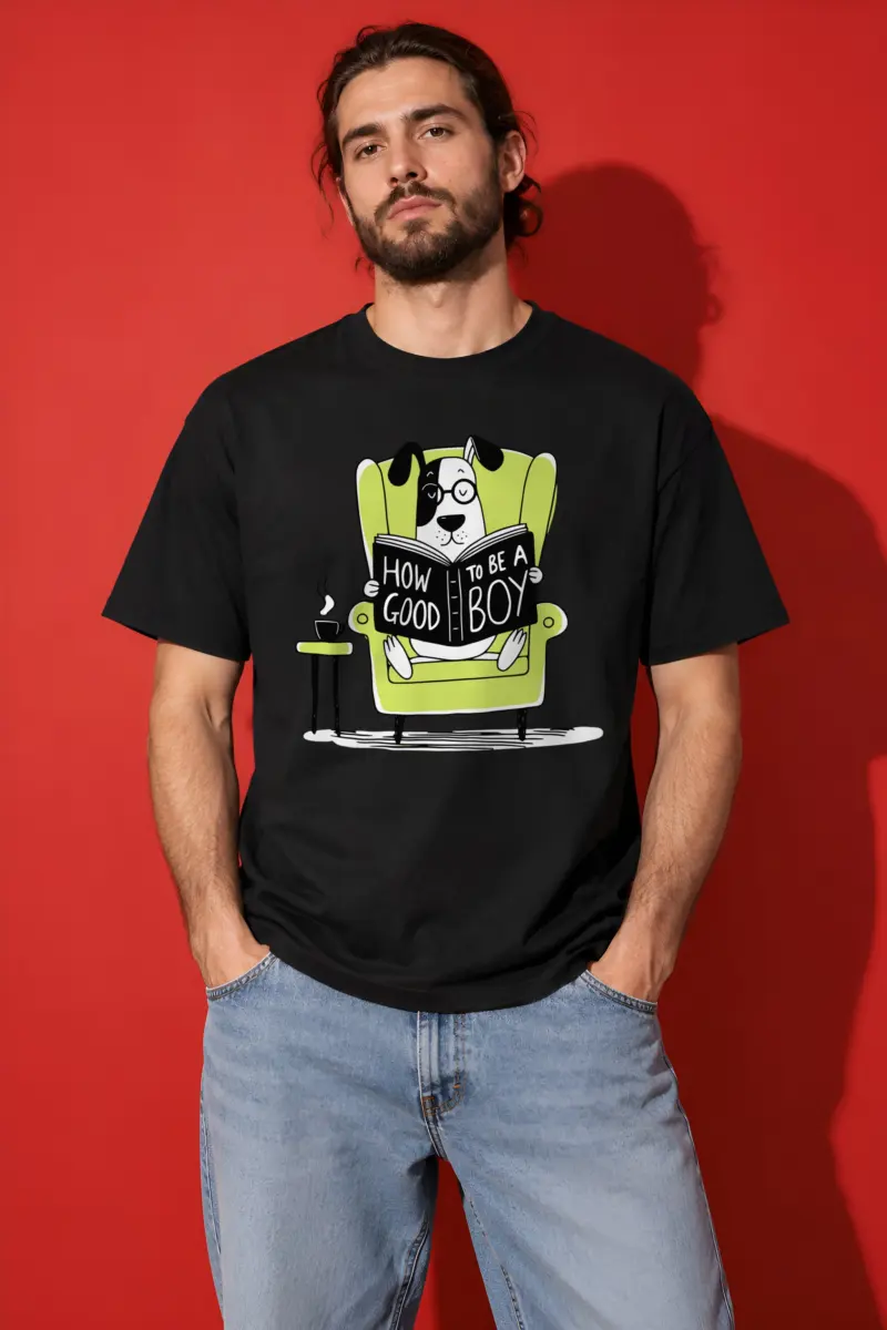 "How To Be A Good Boy" Heavyweight Unisex Crewneck T-shirt