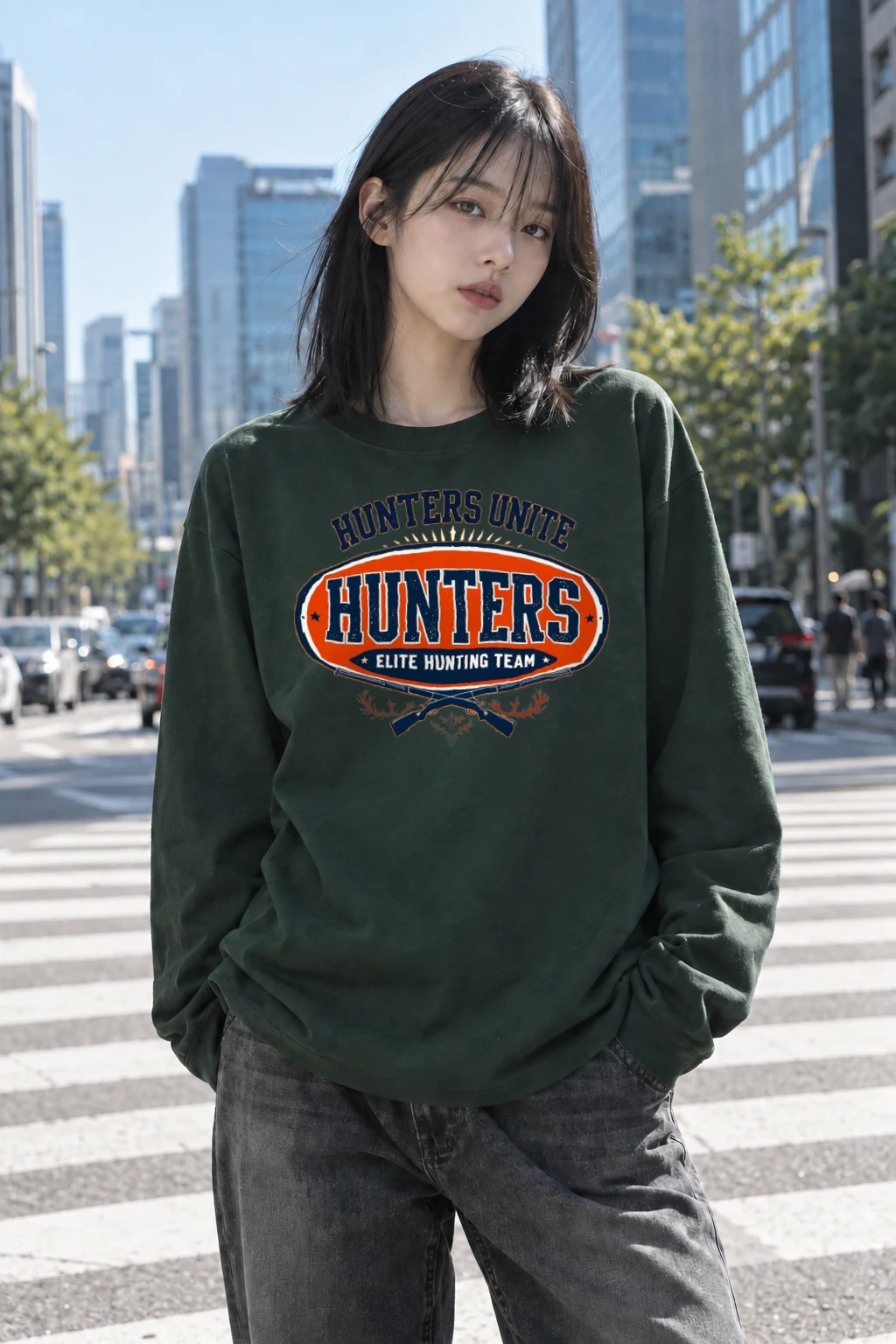 "Hunters Unite" Unisex Longsleeve T-shirt | Gildan 2400