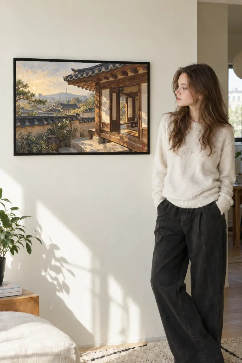 “Hyojae” Premium Wooden Framed Poster · Landscape
