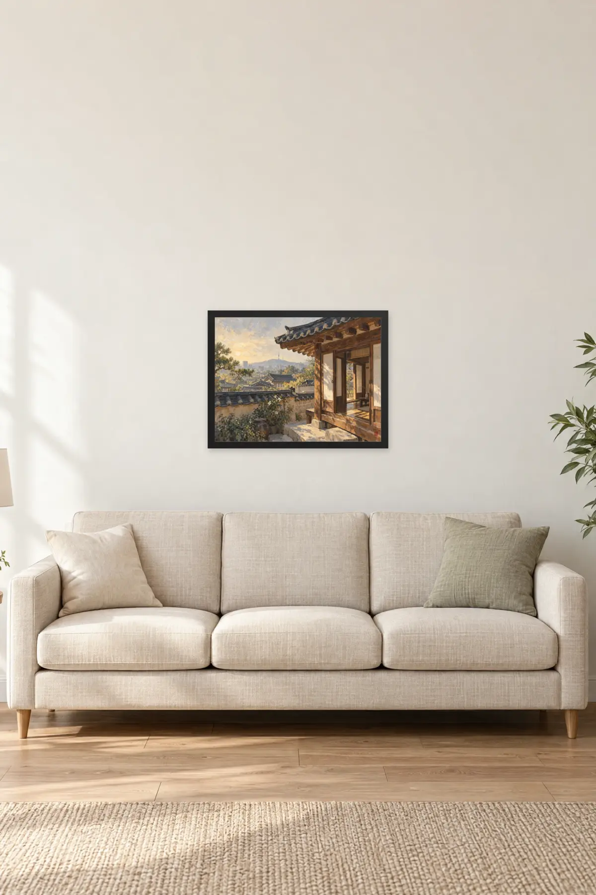 "Hyojae" Premium Wooden Framed Poster · Landscape — Black frame, 24 × 18 in