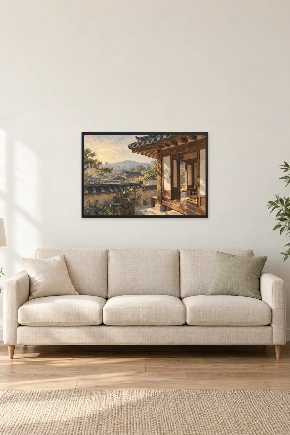 "Hyojae" Premium Wooden Framed Poster · Landscape — Black frame, 36 × 24 in