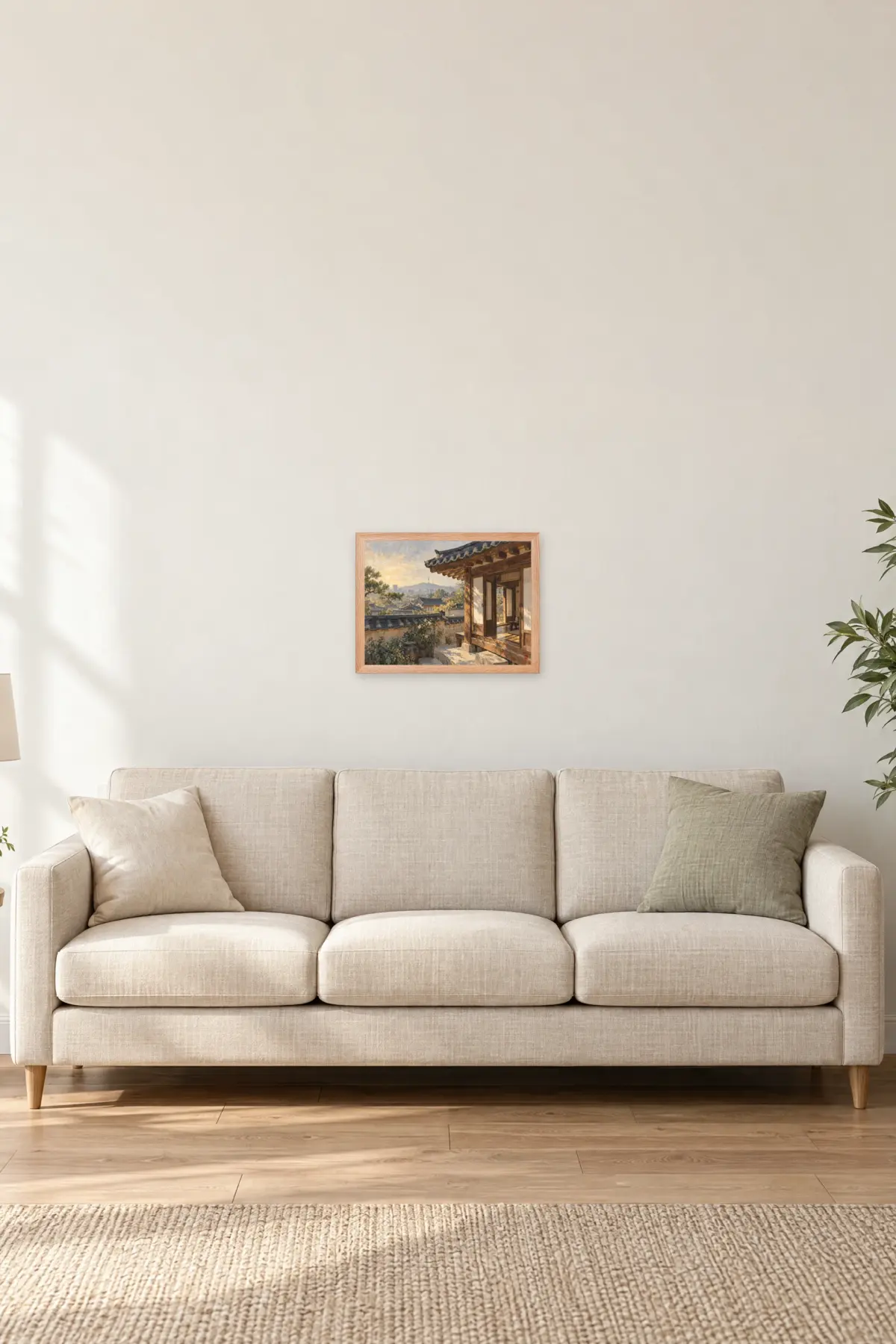 "Hyojae" Premium Wooden Framed Poster · Landscape — Natural Wood frame, 16 × 12 in