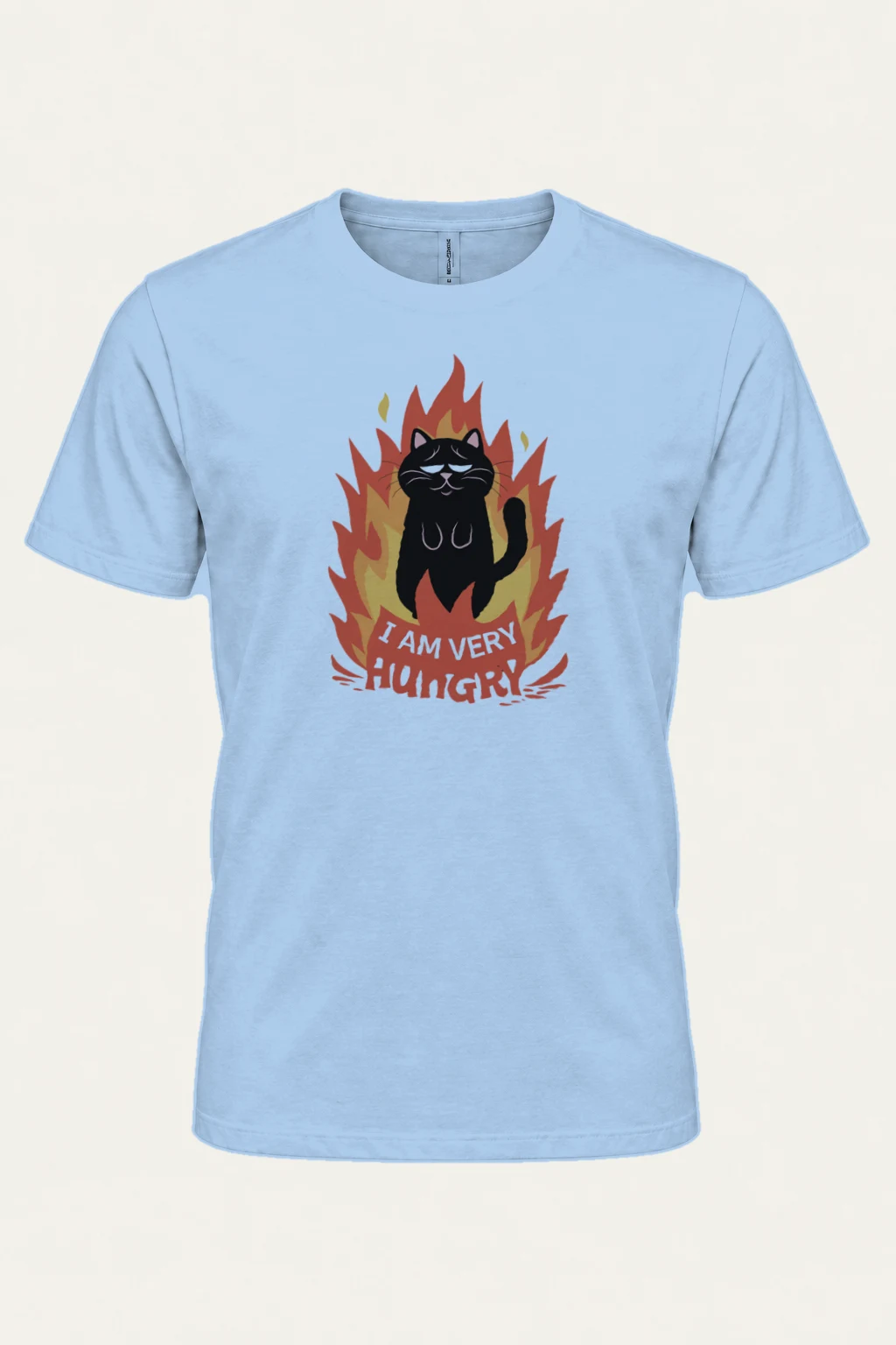 "I Am Very Hungry" Heavyweight Unisex Crewneck T-shirt | Gildan 5000