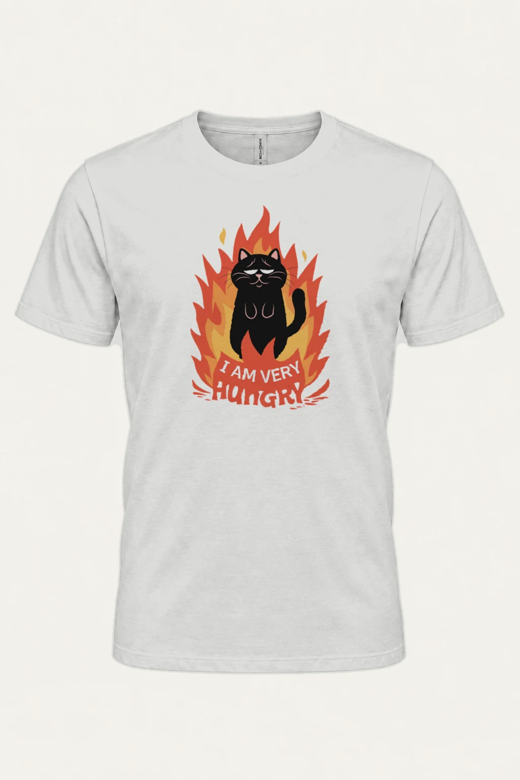 "I Am Very Hungry" Heavyweight Unisex Crewneck T-shirt | Gildan 5000