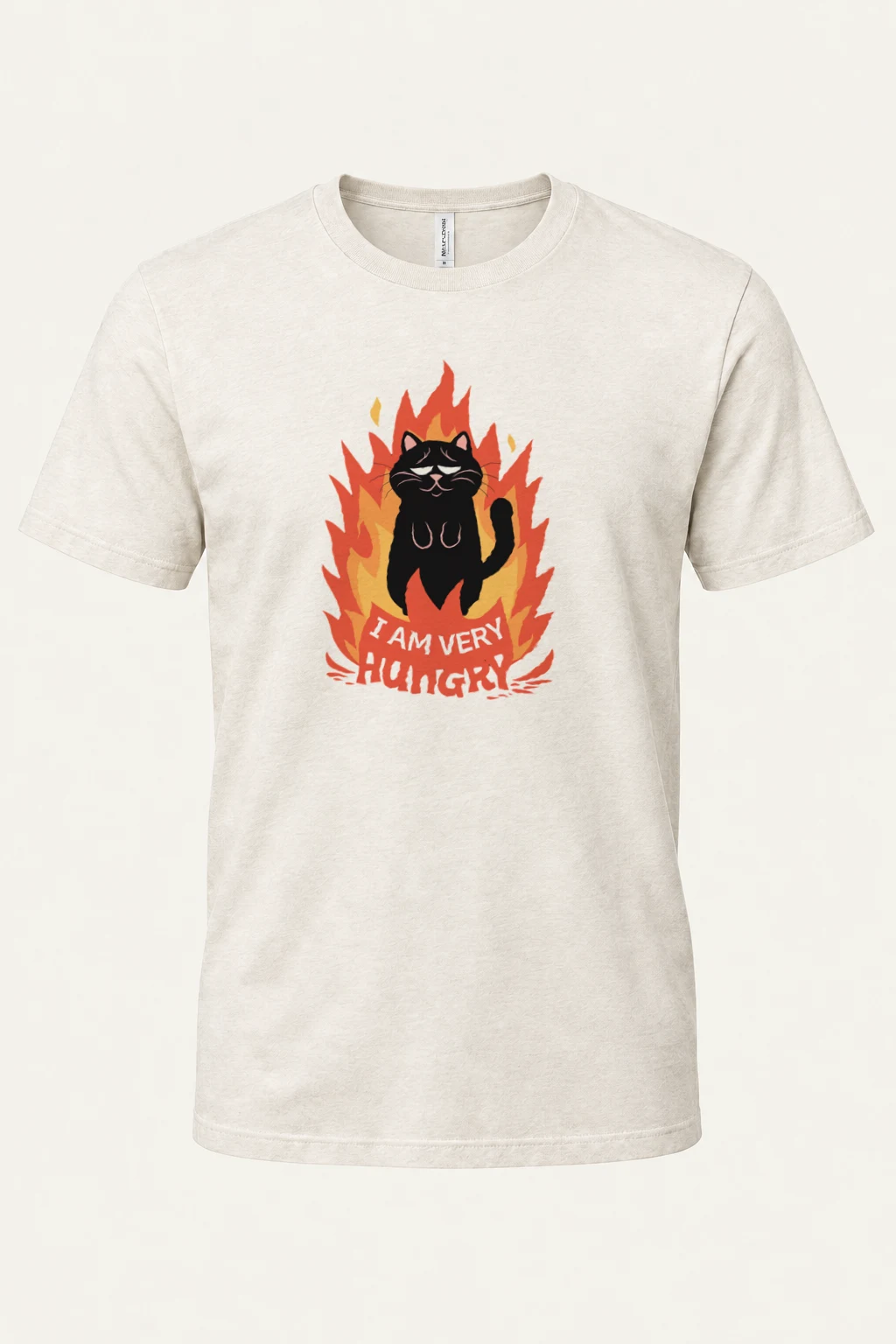 "I Am Very Hungry" Heavyweight Unisex Crewneck T-shirt | Gildan 5000