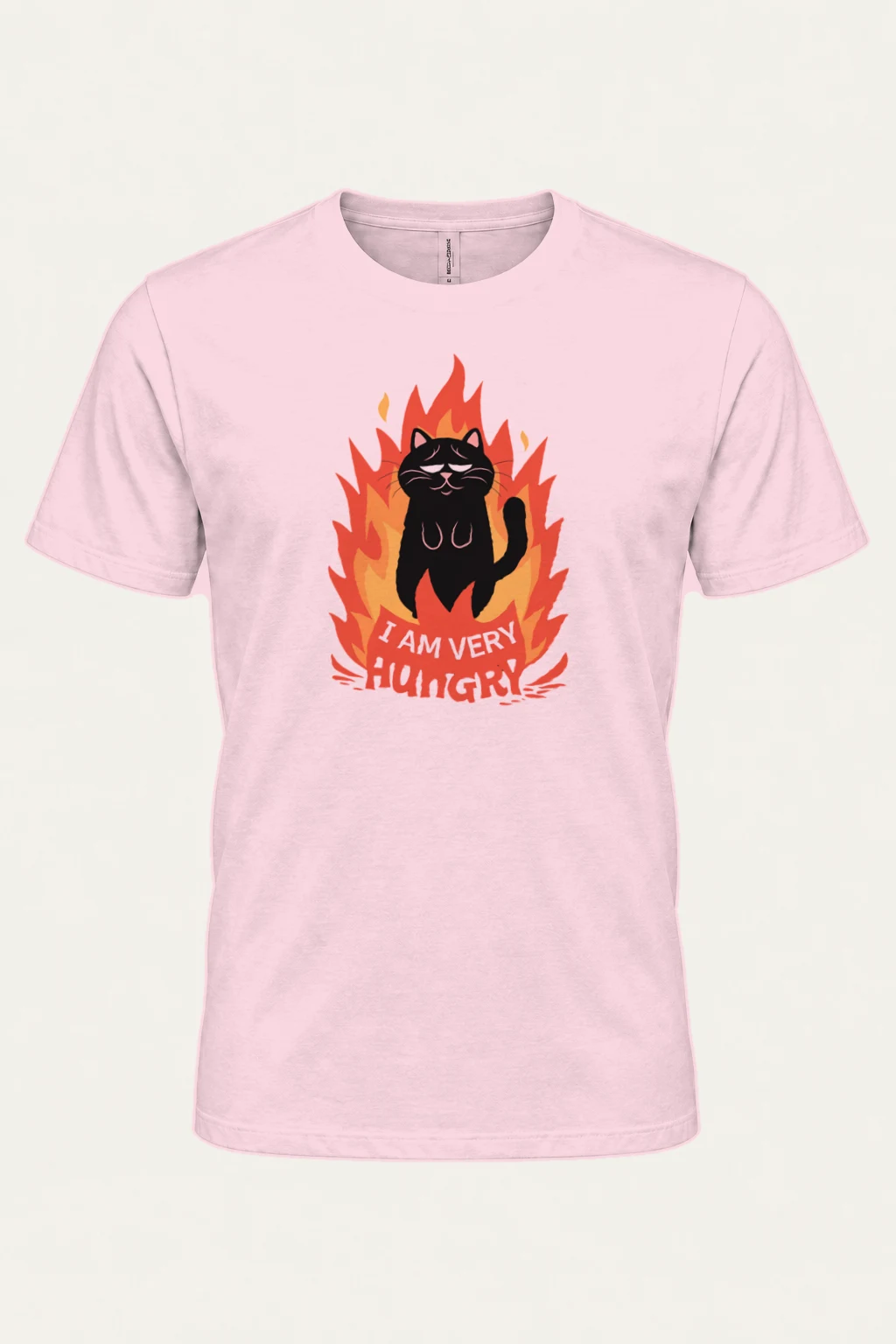 "I Am Very Hungry" Heavyweight Unisex Crewneck T-shirt | Gildan 5000