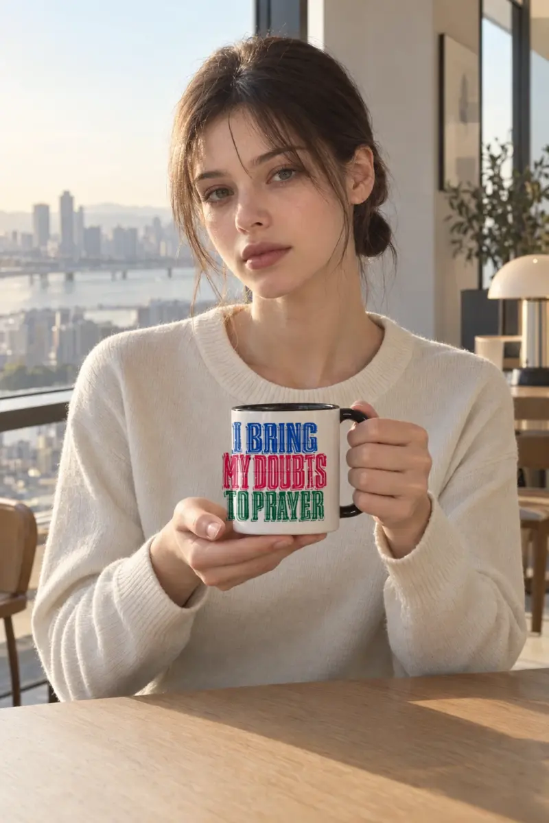 “I Bring My Doubts To Prayer” 11oz Ceramic Mug