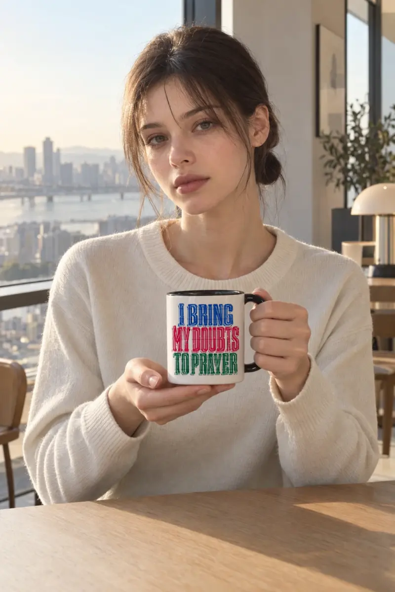 "I Bring My Doubts To Prayer" 11oz Ceramic Mug