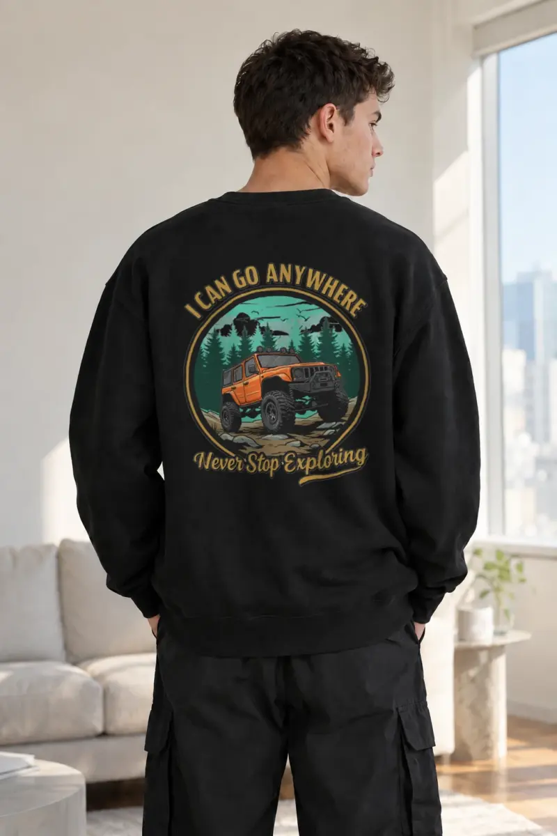 "I Can Go Anywhere" Heavy Blend Unisex Crewneck Sweatshirt | Gildan 18000