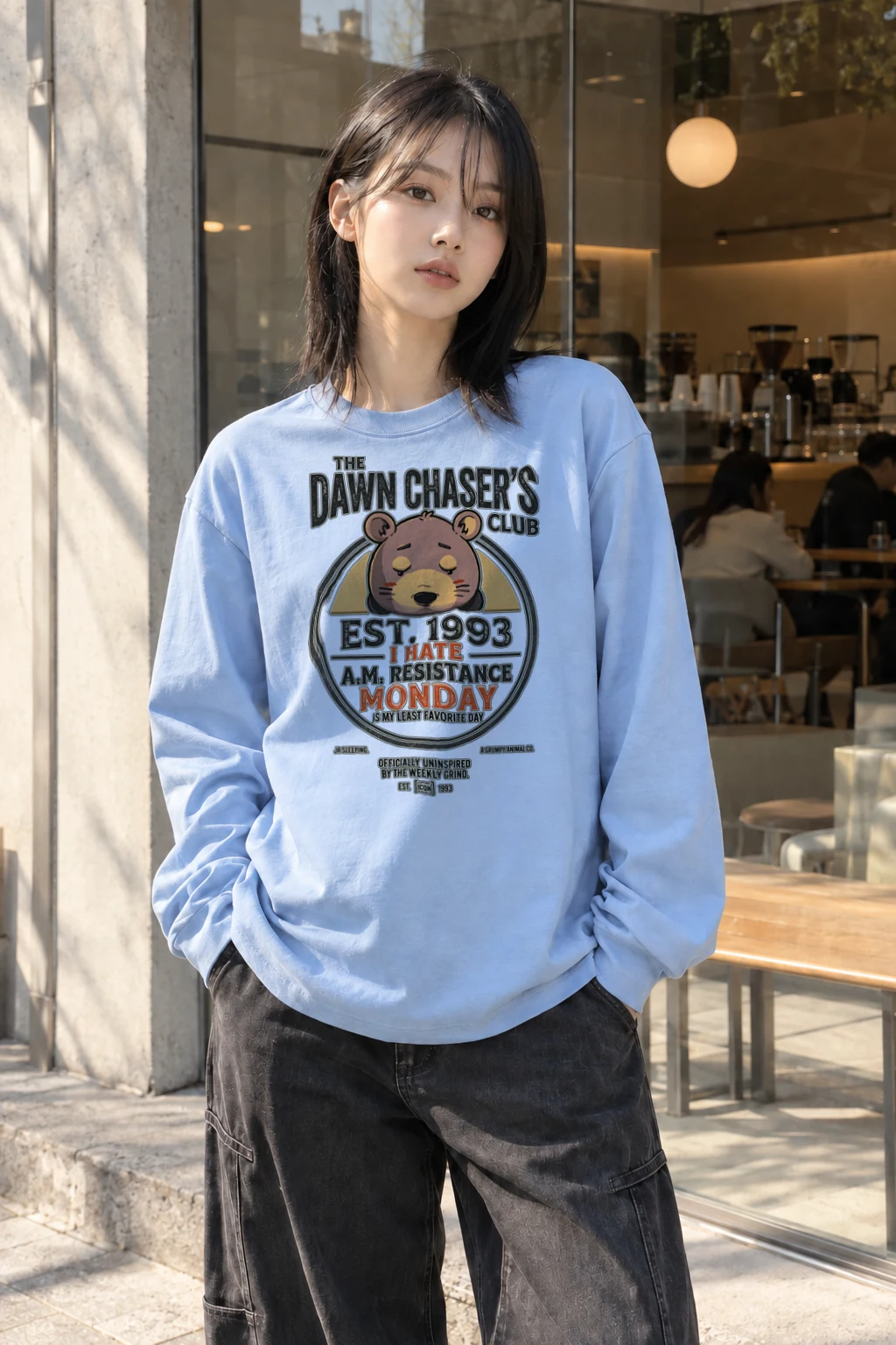 "I Hate A.M." Unisex Longsleeve T-shirt | Gildan 2400