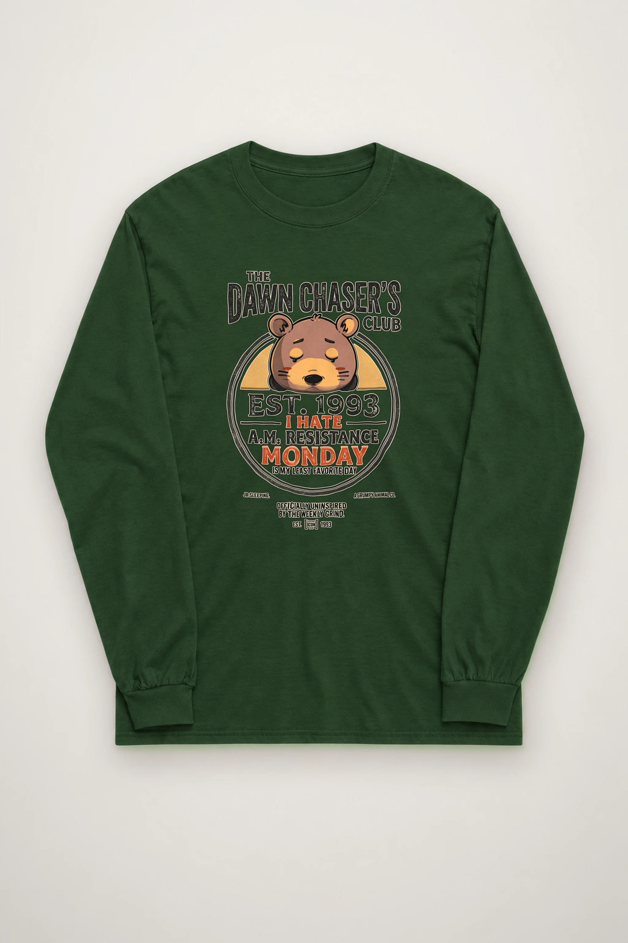 "I Hate A.M." Unisex Longsleeve T-shirt