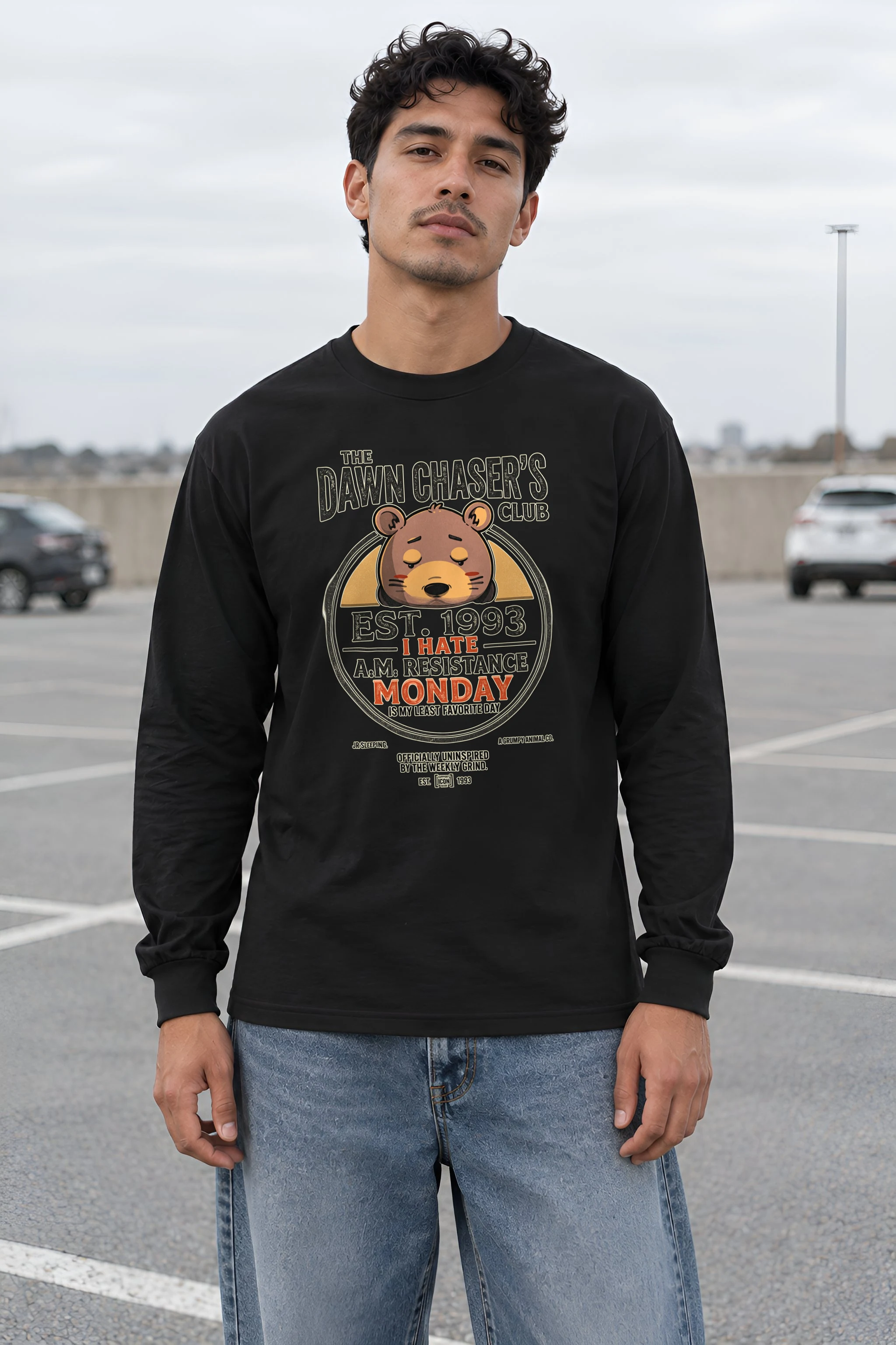 "I Hate A.M." Unisex Longsleeve T-shirt