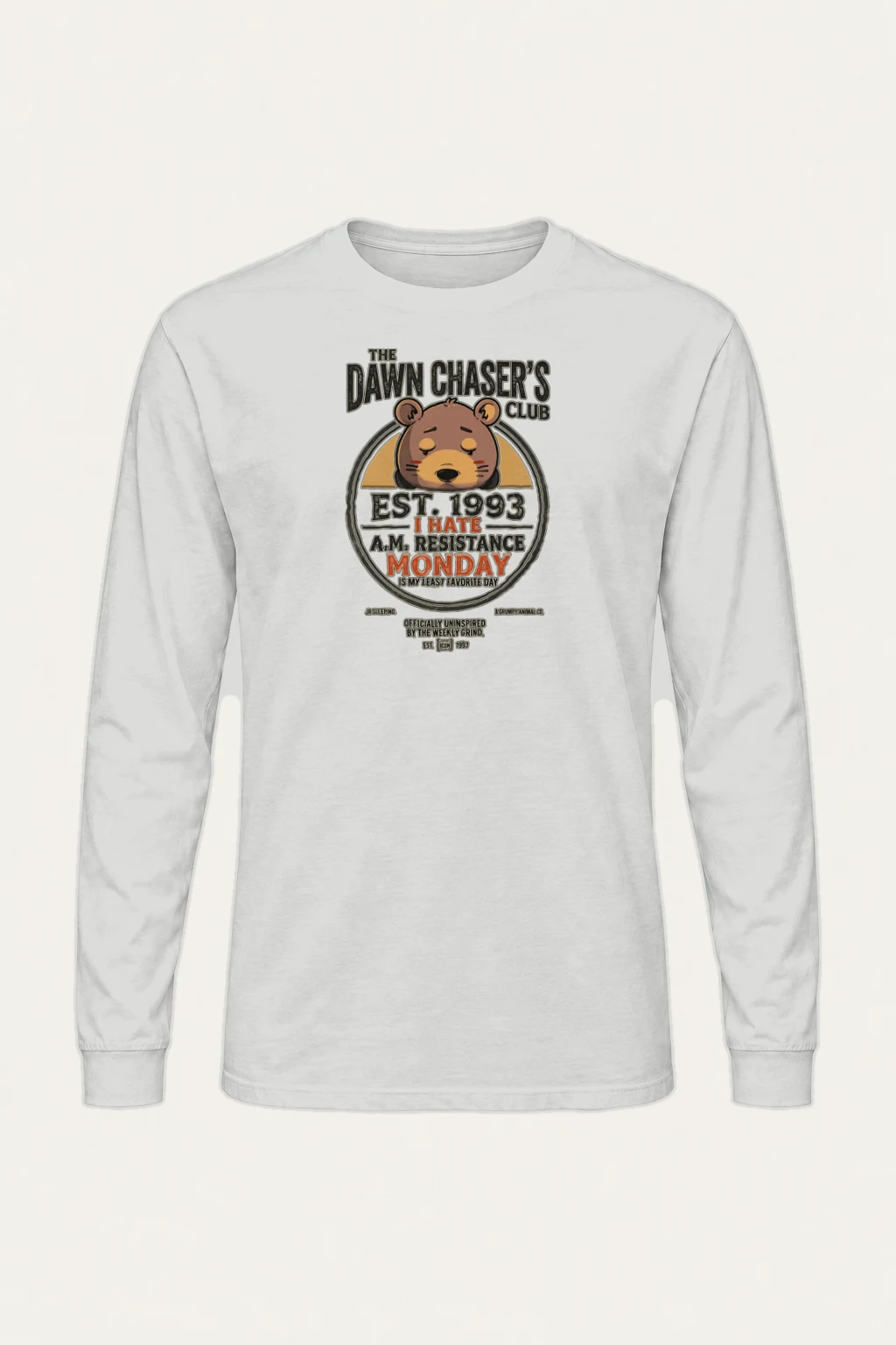 "I Hate A.M." Unisex Longsleeve T-shirt | Gildan 2400