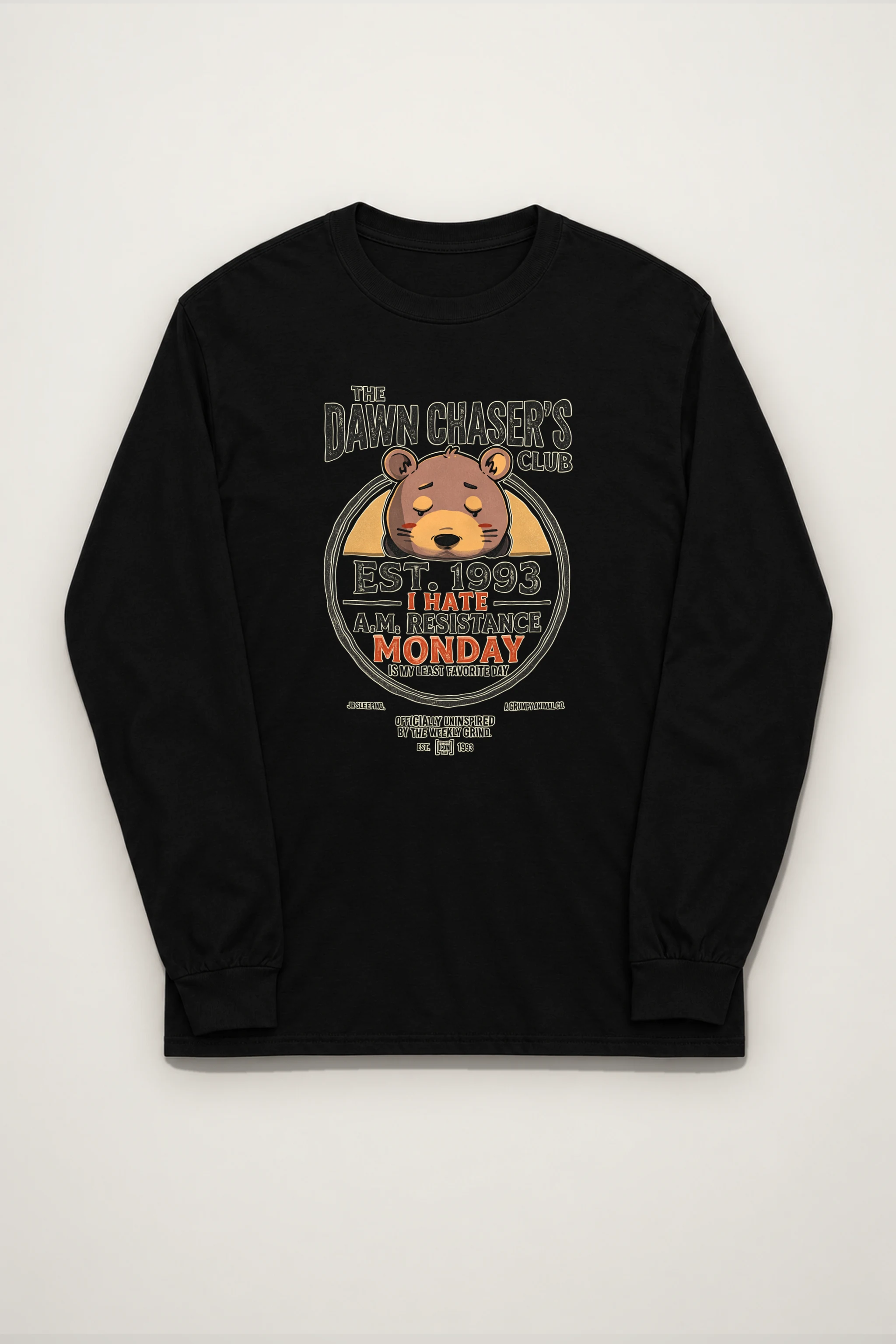 "I Hate A.M." Unisex Longsleeve T-shirt