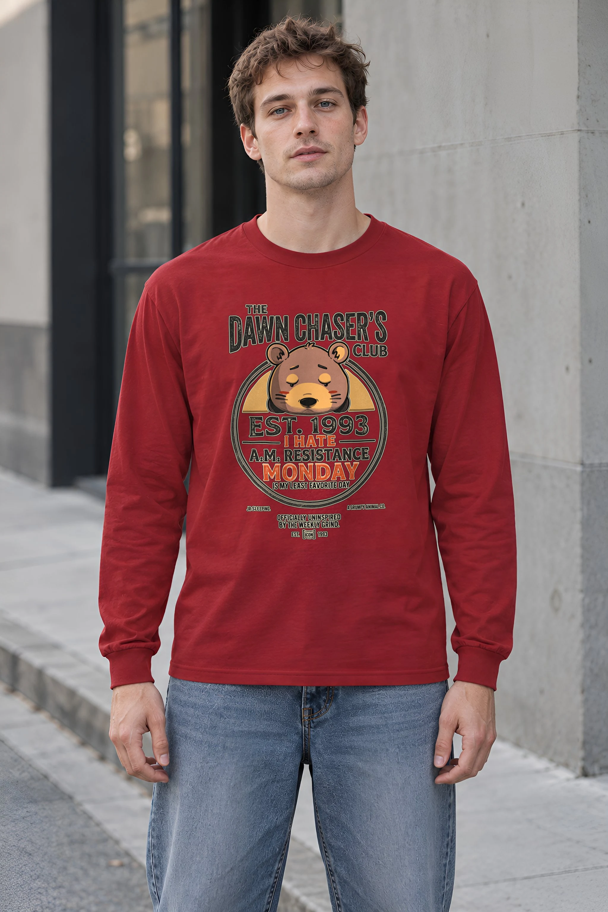 "I Hate A.M." Unisex Longsleeve T-shirt