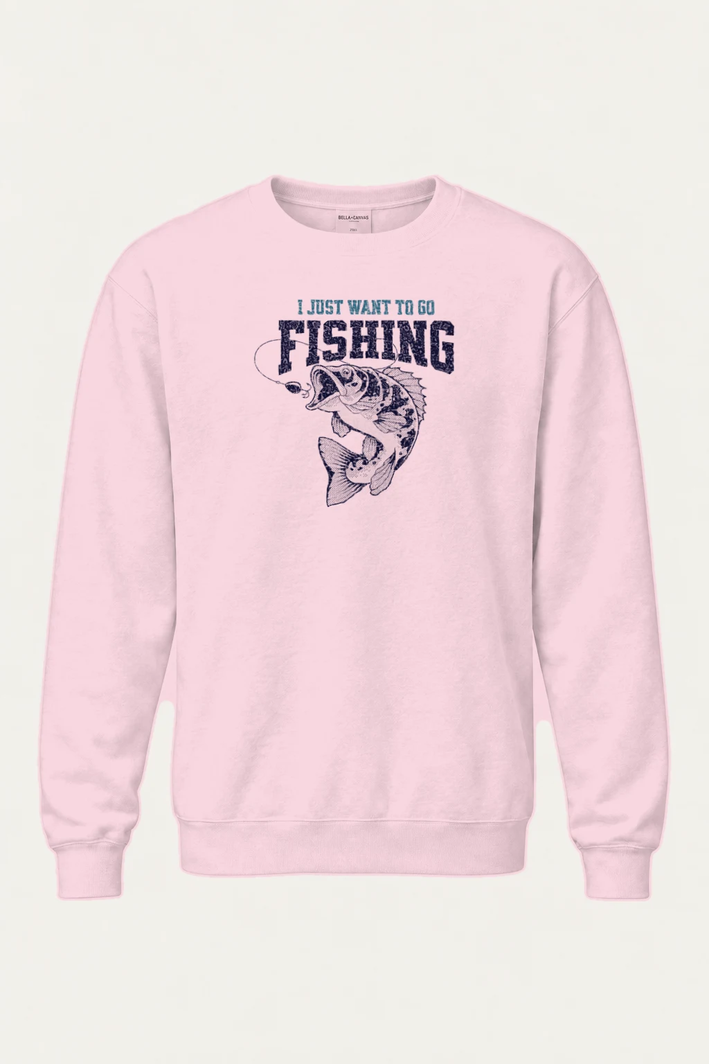 "I Just Want To Go Fishing" Heavy Blend Unisex Crewneck Sweatshirt | Gildan 18000
