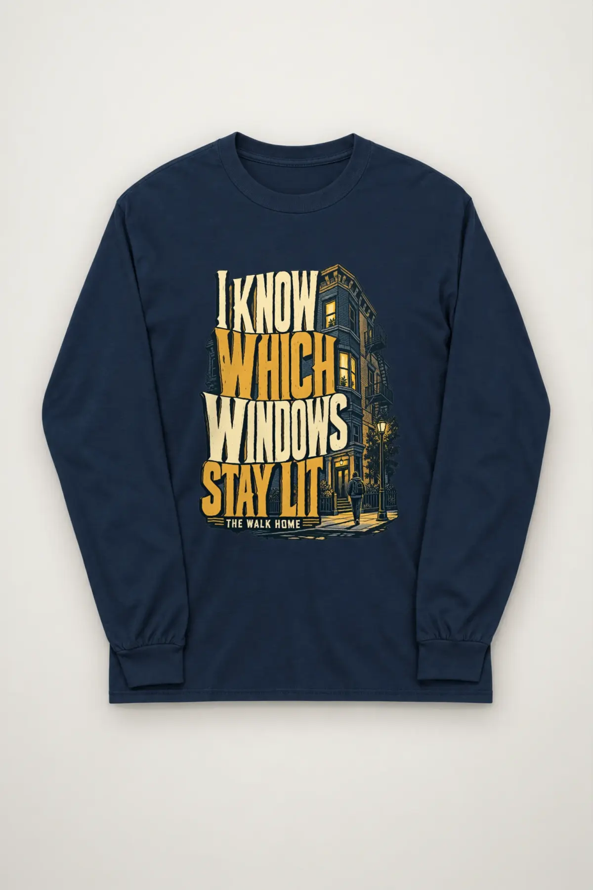 "I Know Which Windows Stay Lit" Unisex Longsleeve T-shirt