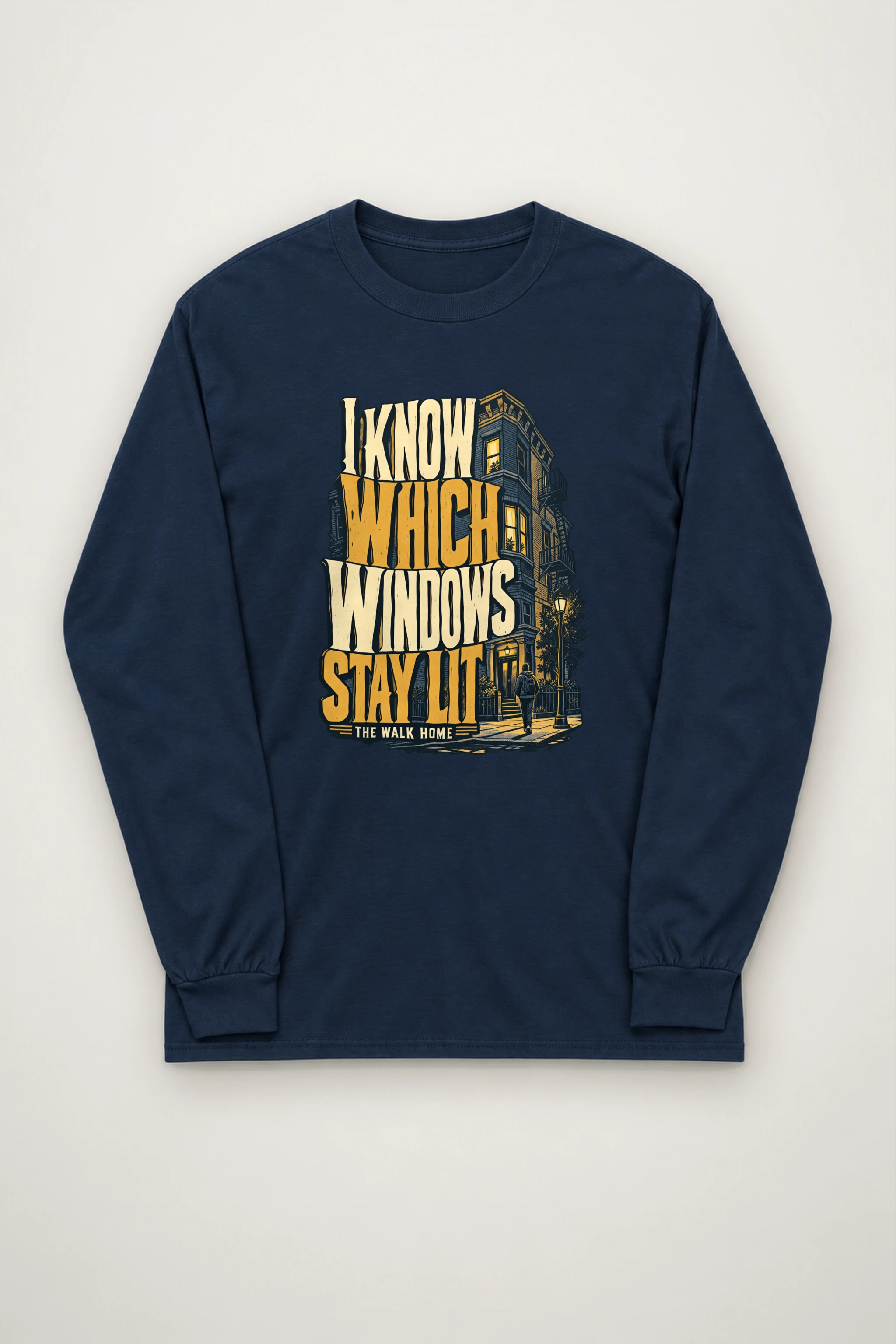 "I Know Which Windows Stay Lit" Unisex Longsleeve T-shirt