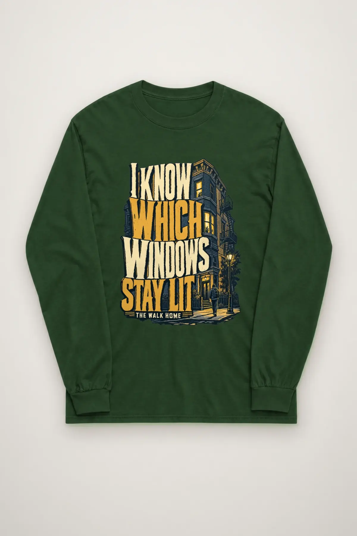 "I Know Which Windows Stay Lit" Unisex Longsleeve T-shirt