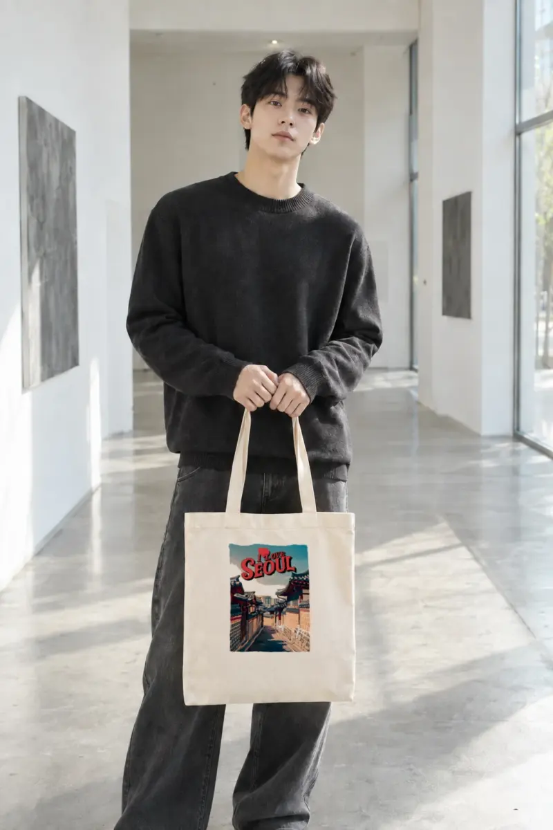 “I Love Seoul” Classic Cotton Tote Bag