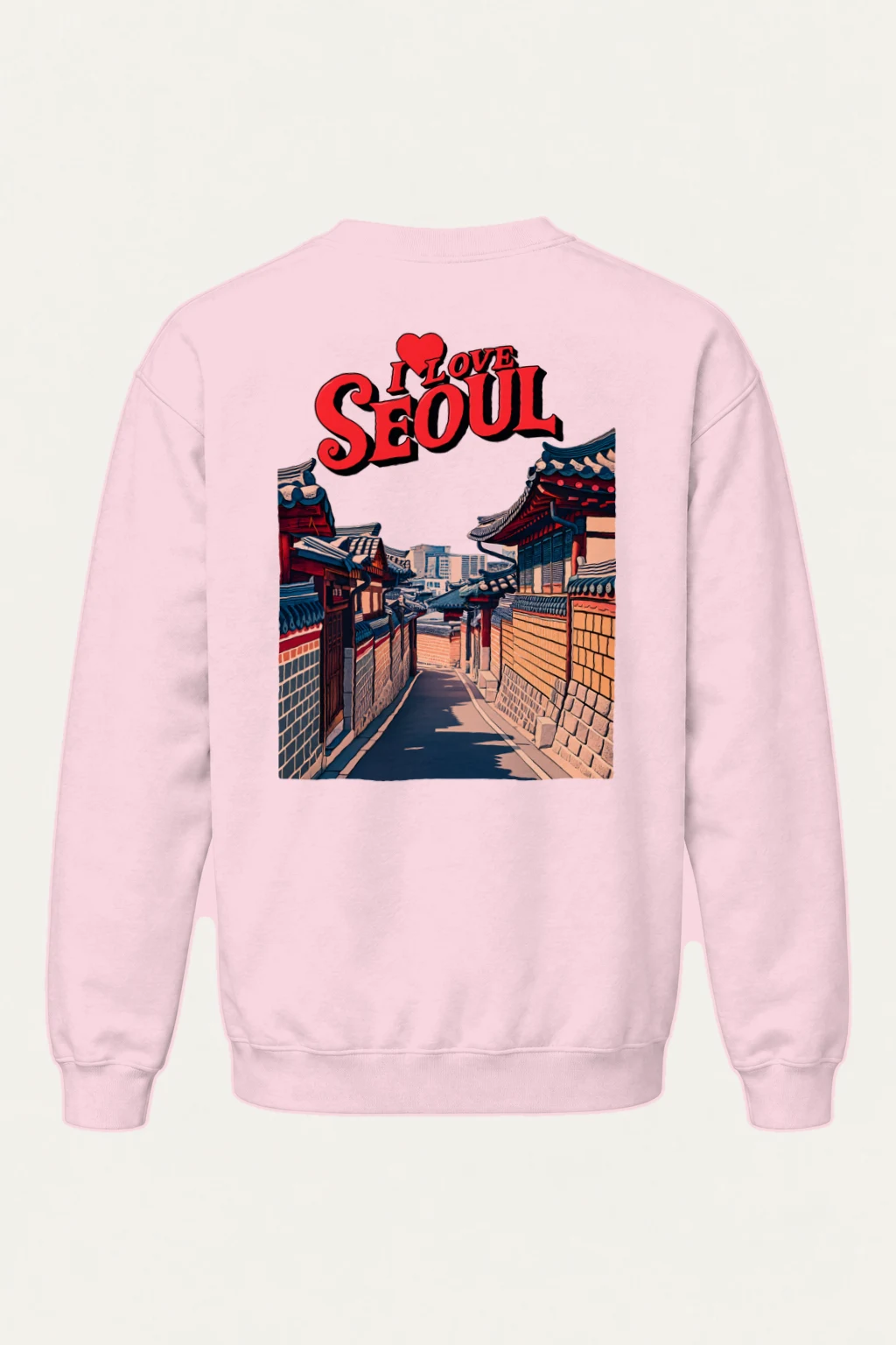"I Love Seoul" Heavy Blend Unisex Crewneck Sweatshirt | Gildan 18000
