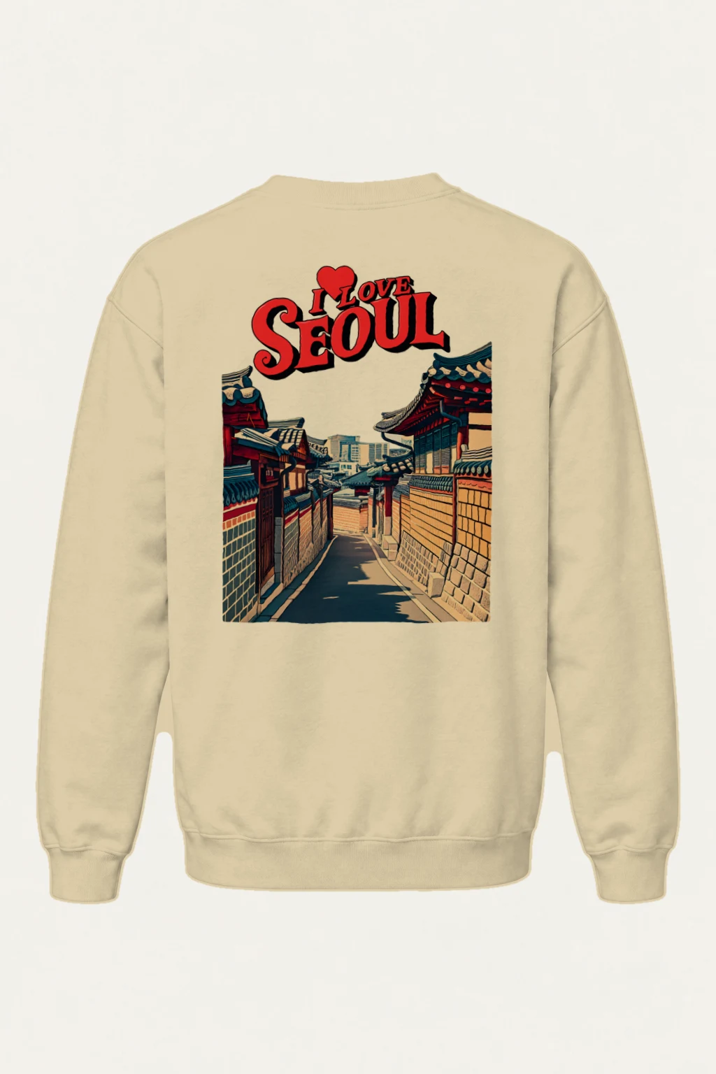 "I Love Seoul" Heavy Blend Unisex Crewneck Sweatshirt | Gildan 18000