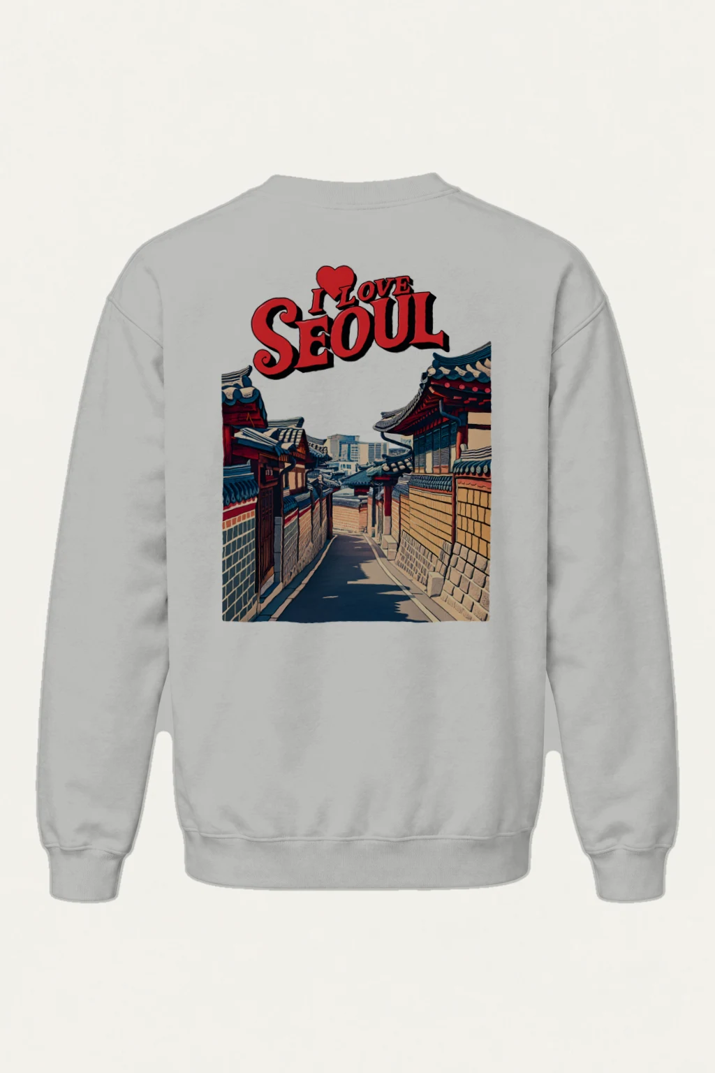 "I Love Seoul" Heavy Blend Unisex Crewneck Sweatshirt | Gildan 18000
