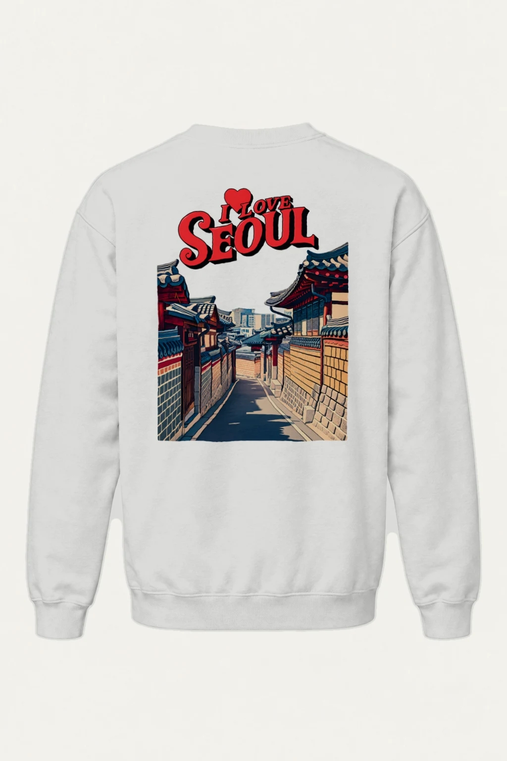 "I Love Seoul" Heavy Blend Unisex Crewneck Sweatshirt | Gildan 18000