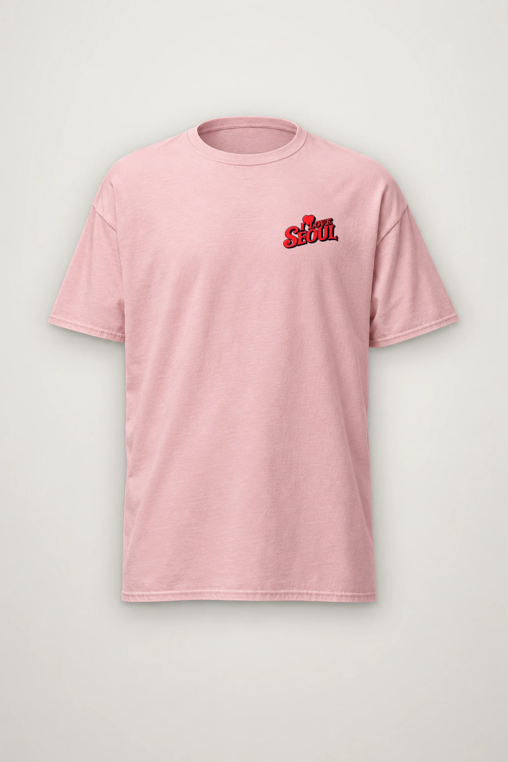 "I Love Seoul" Heavyweight Unisex Crewneck T-shirt