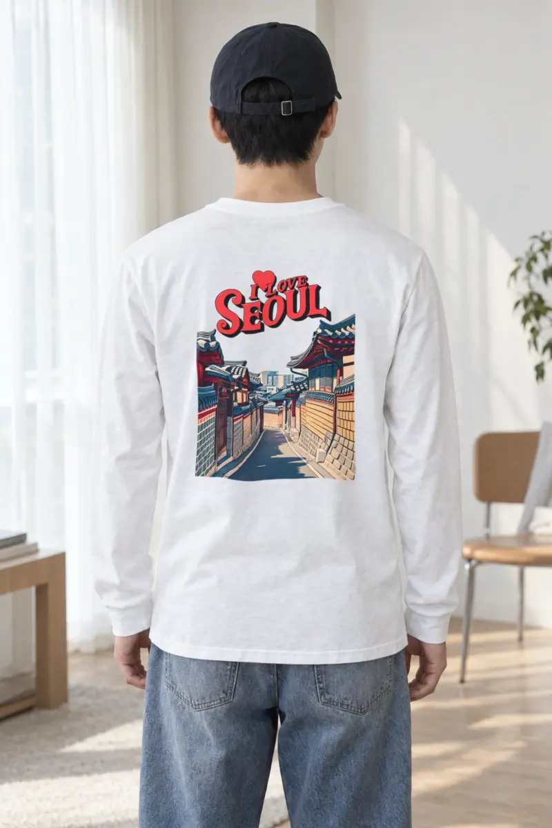 "I Love Seoul" Unisex Longsleeve T-shirt