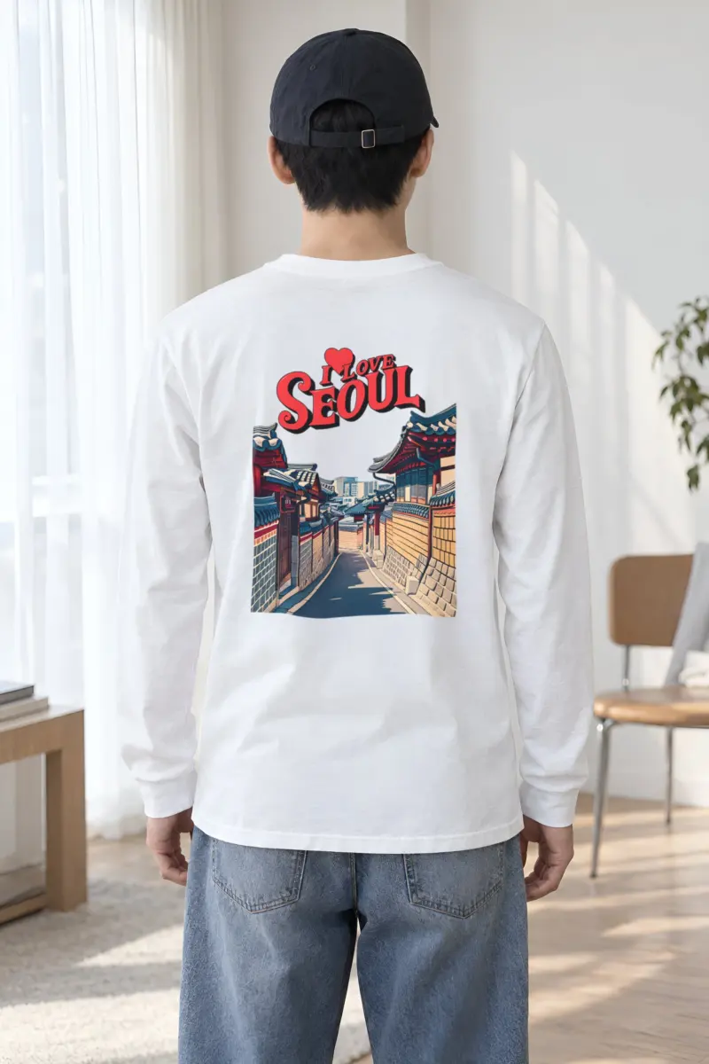 "I Love Seoul" Unisex Longsleeve T-shirt