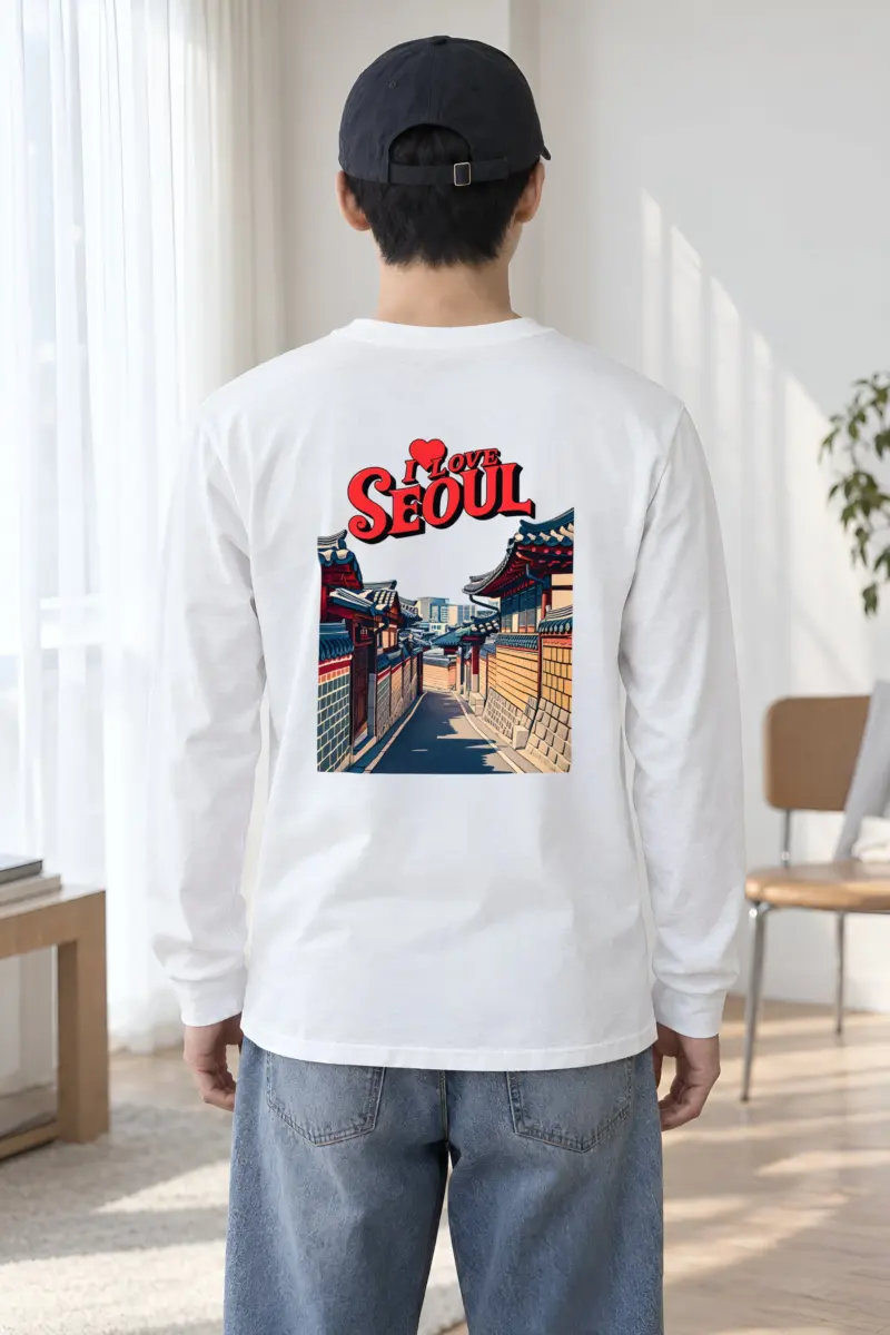 "I Love Seoul" Unisex Longsleeve T-shirt