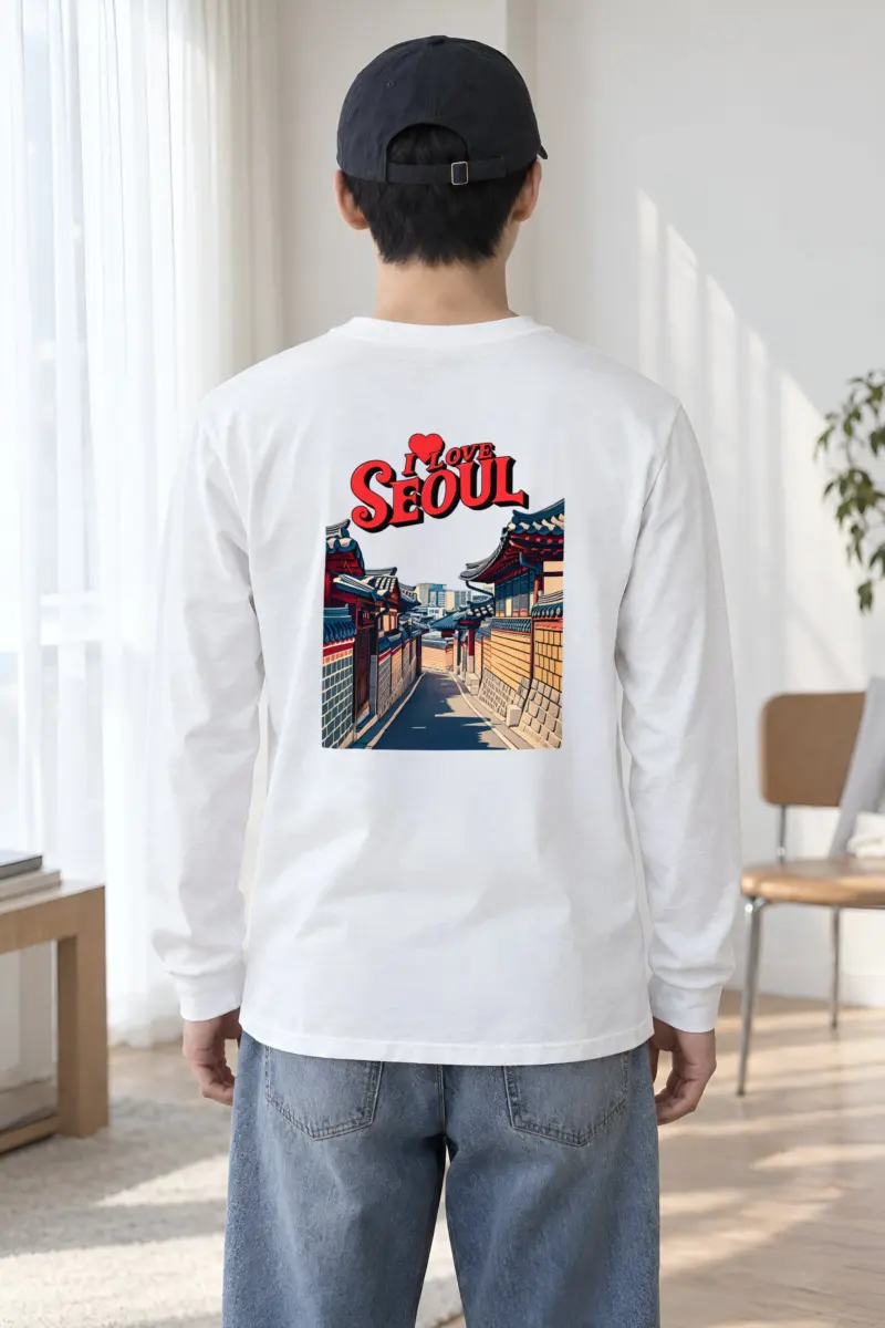 "I Love Seoul" Unisex Longsleeve T-shirt