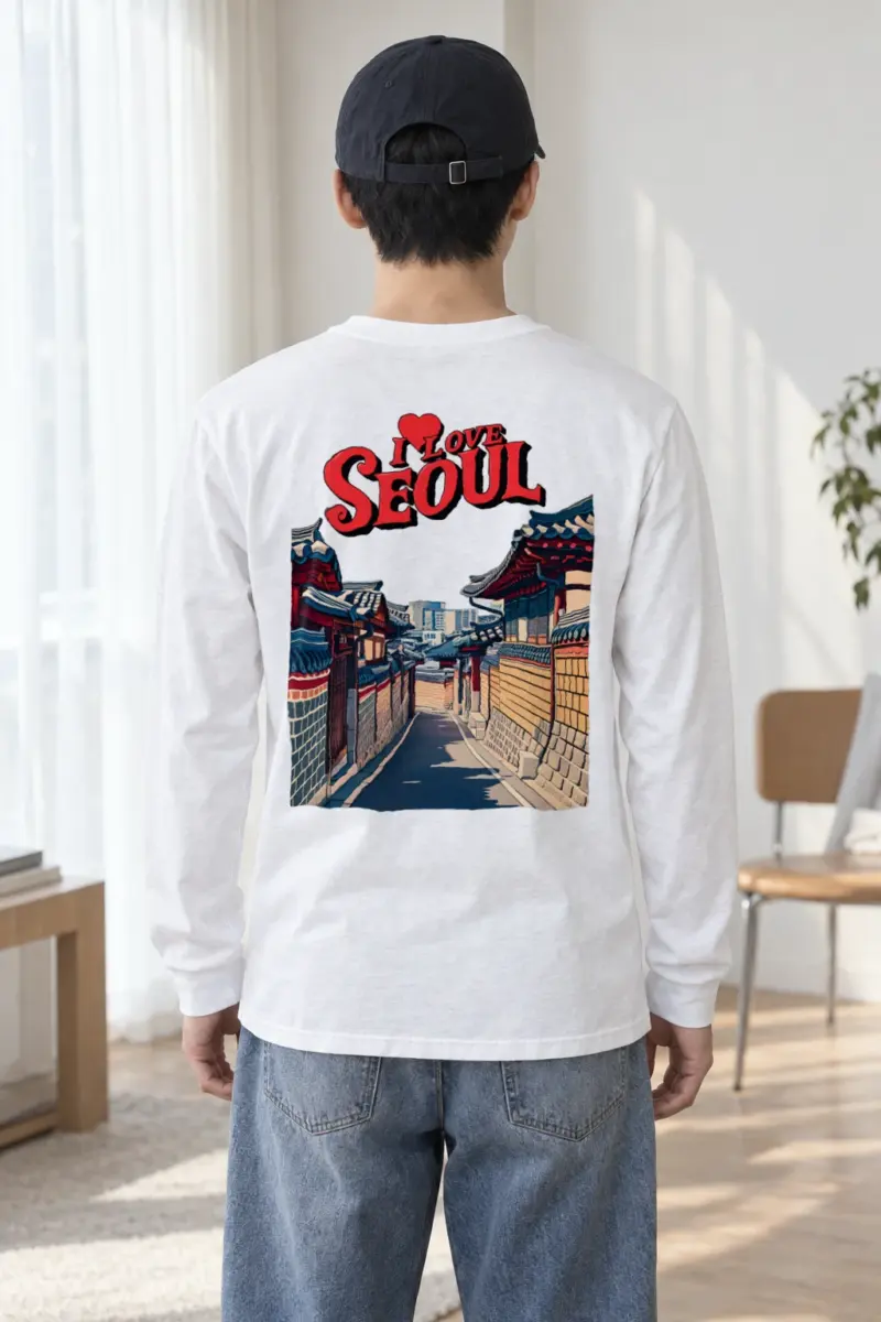 "I Love Seoul" Unisex Longsleeve T-shirt