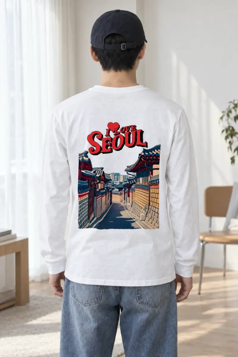 "I Love Seoul" Unisex Longsleeve T-shirt