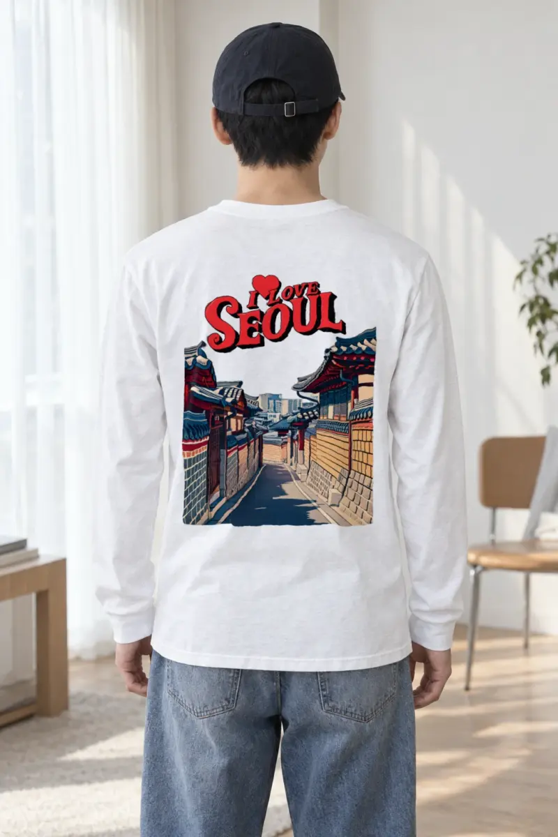 "I Love Seoul" Unisex Longsleeve T-shirt