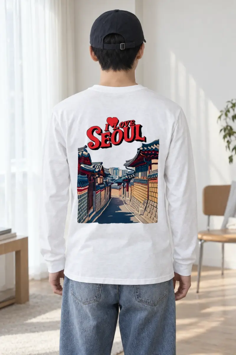 "I Love Seoul" Unisex Longsleeve T-shirt