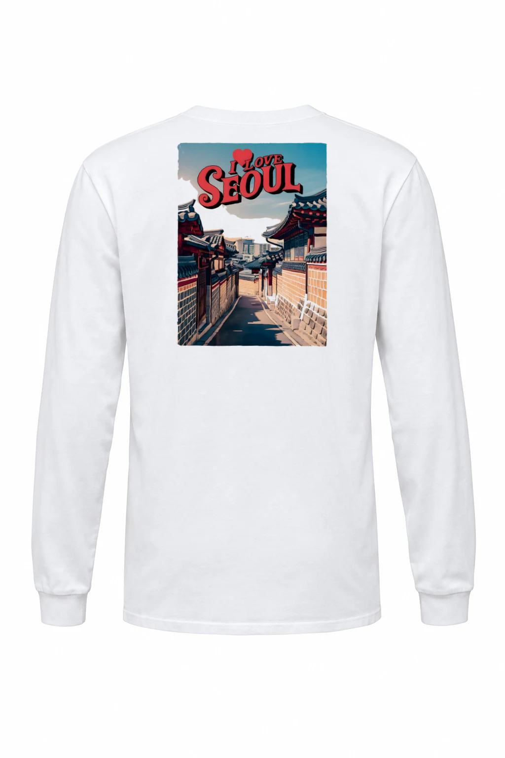 "I Love Seoul" Unisex Longsleeve T-shirt | Gildan 2400