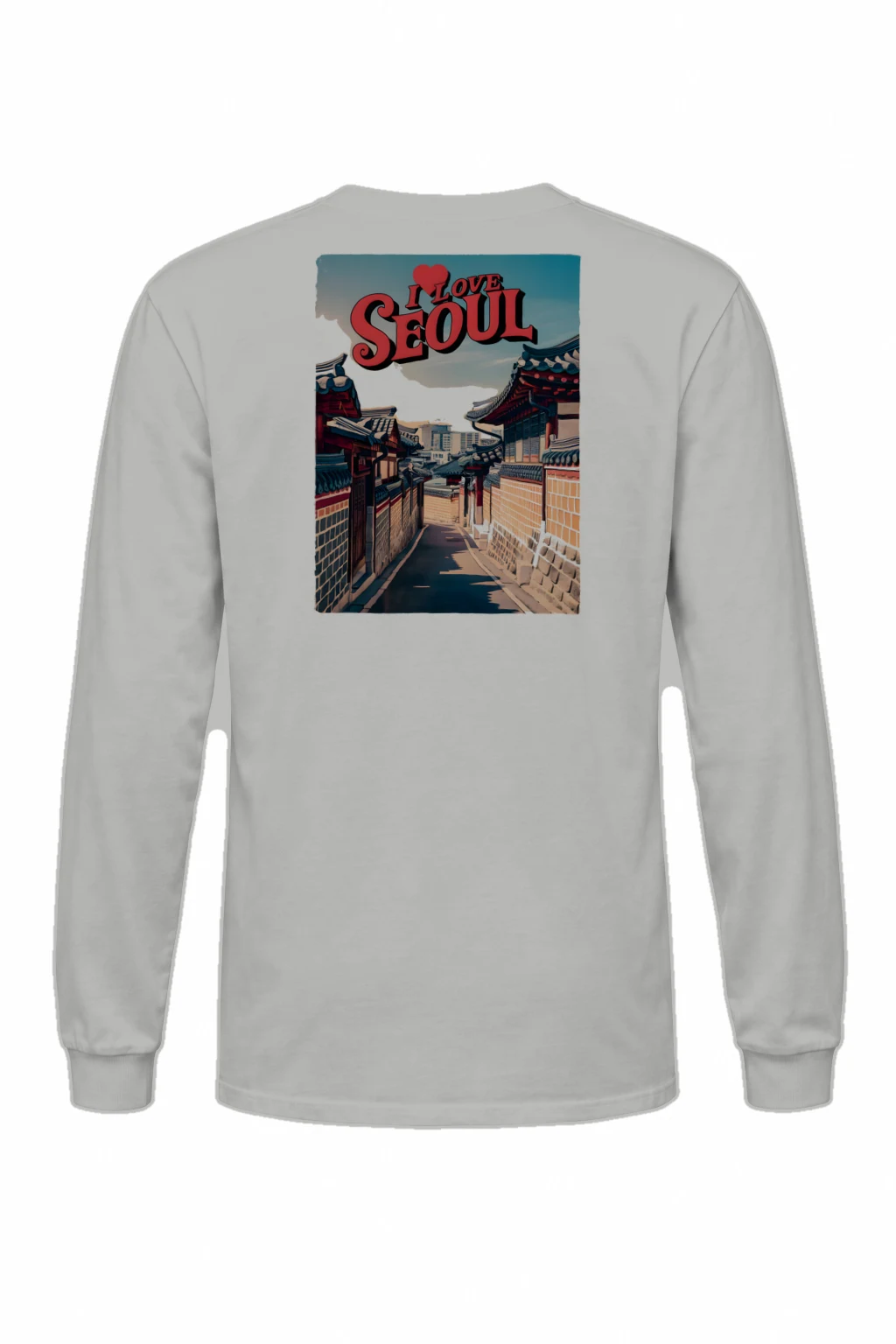 "I Love Seoul" Unisex Longsleeve T-shirt | Gildan 2400
