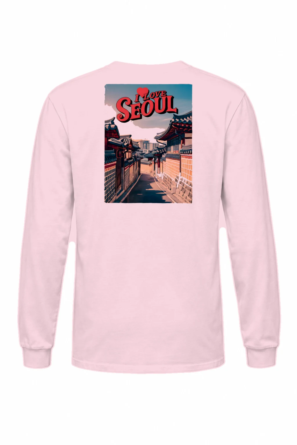 "I Love Seoul" Unisex Longsleeve T-shirt | Gildan 2400