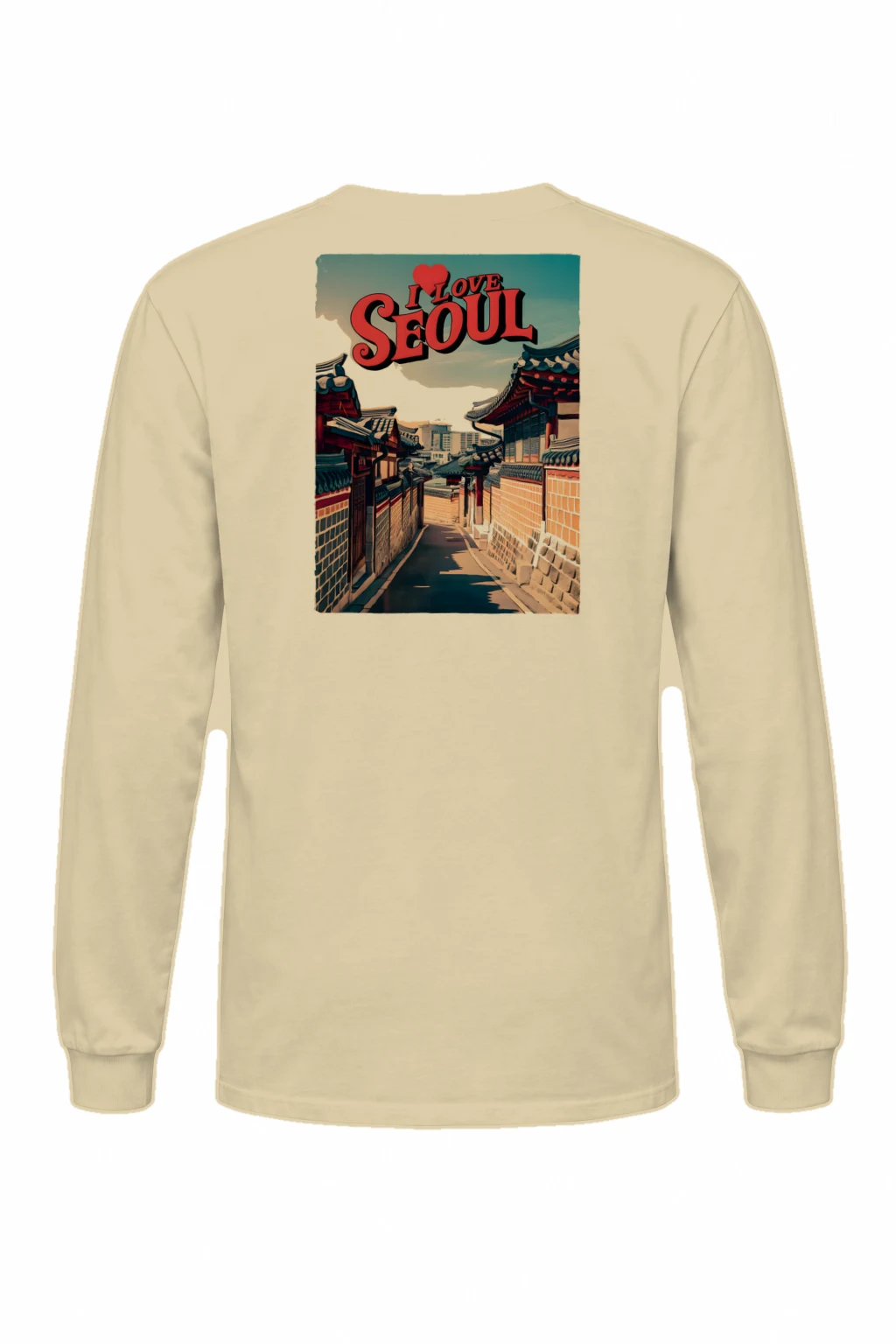 "I Love Seoul" Unisex Longsleeve T-shirt | Gildan 2400