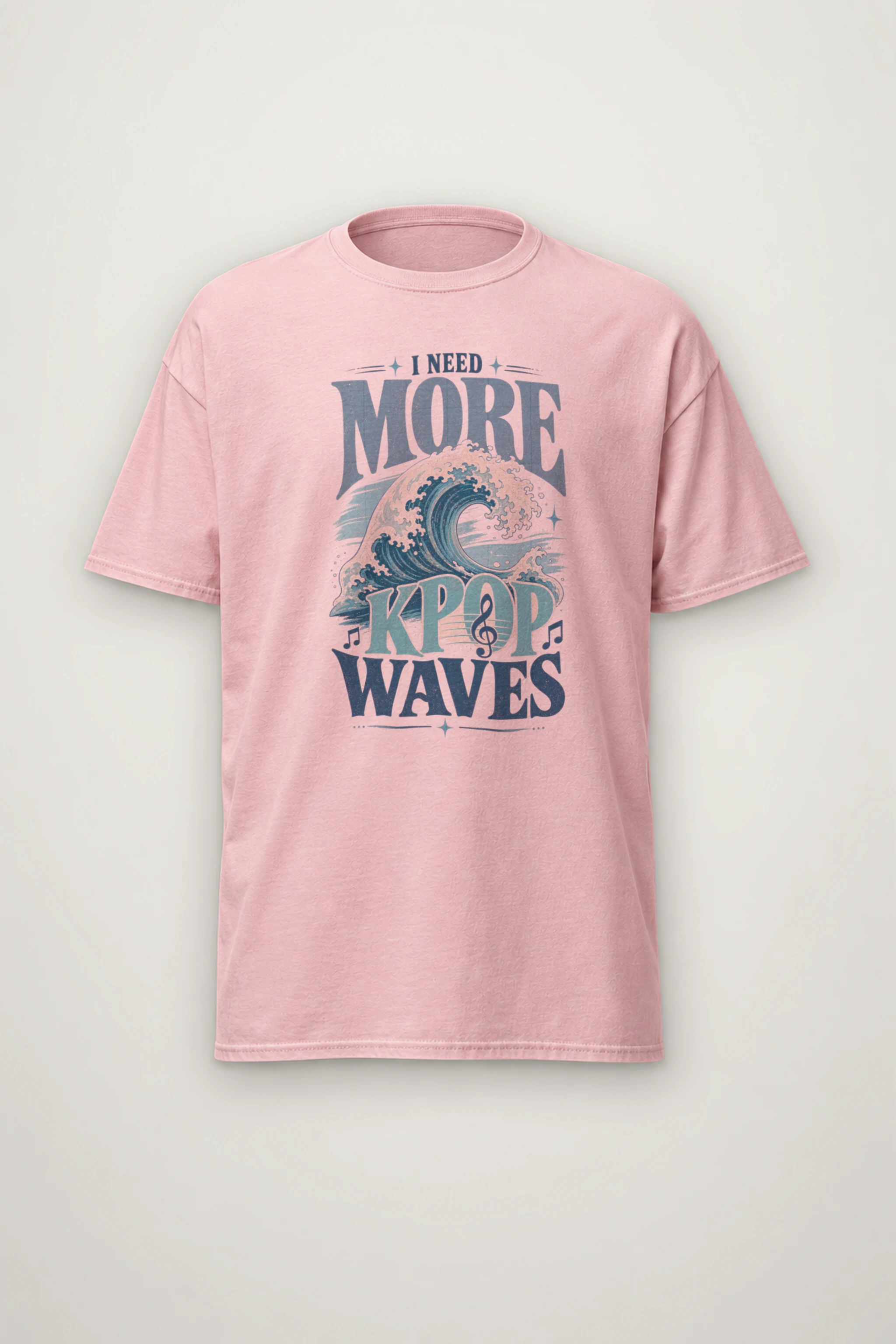 "I Need More Kpop Waves" Heavyweight Unisex Crewneck T-shirt