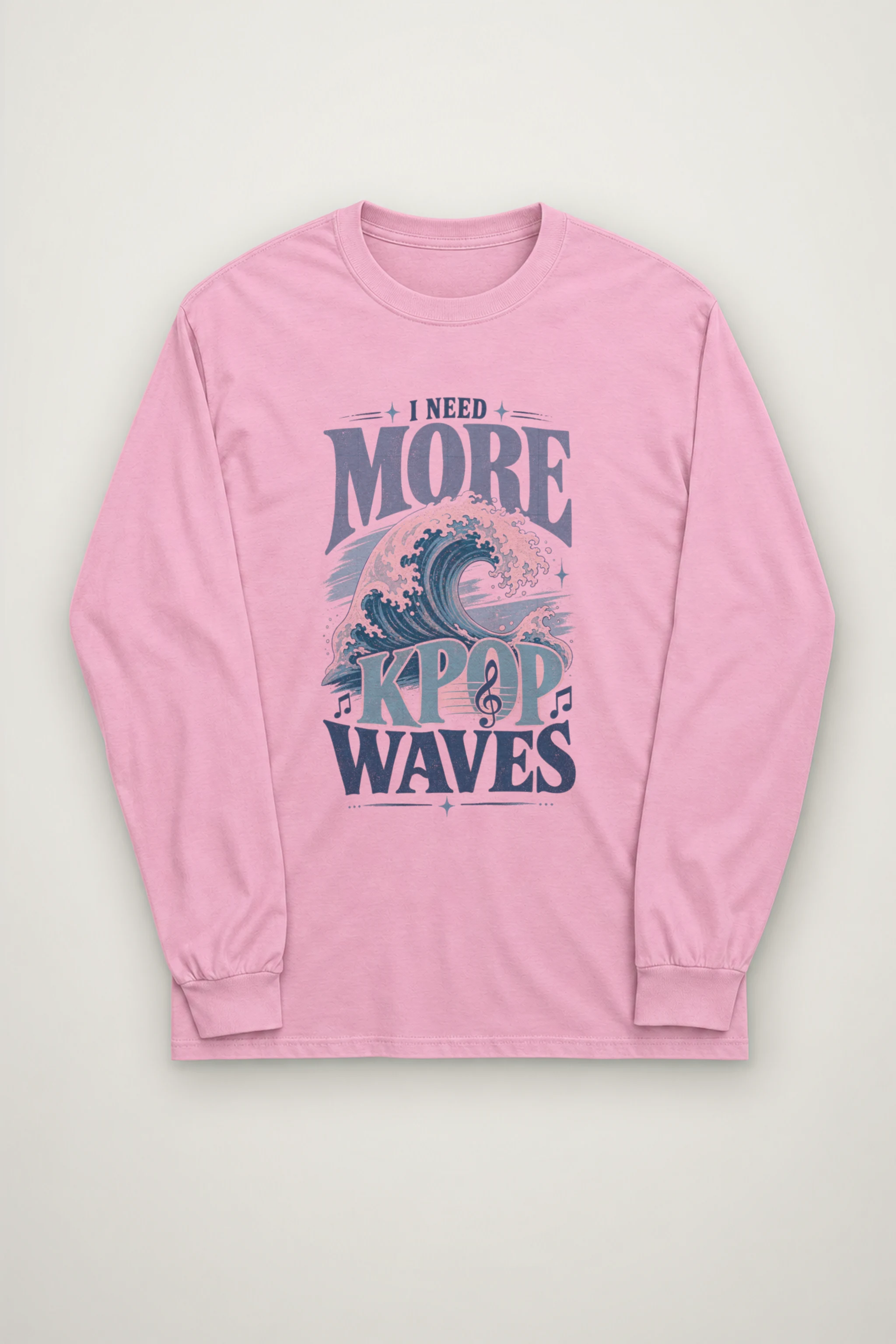 "I Need More Kpop Waves" Unisex Longsleeve T-shirt