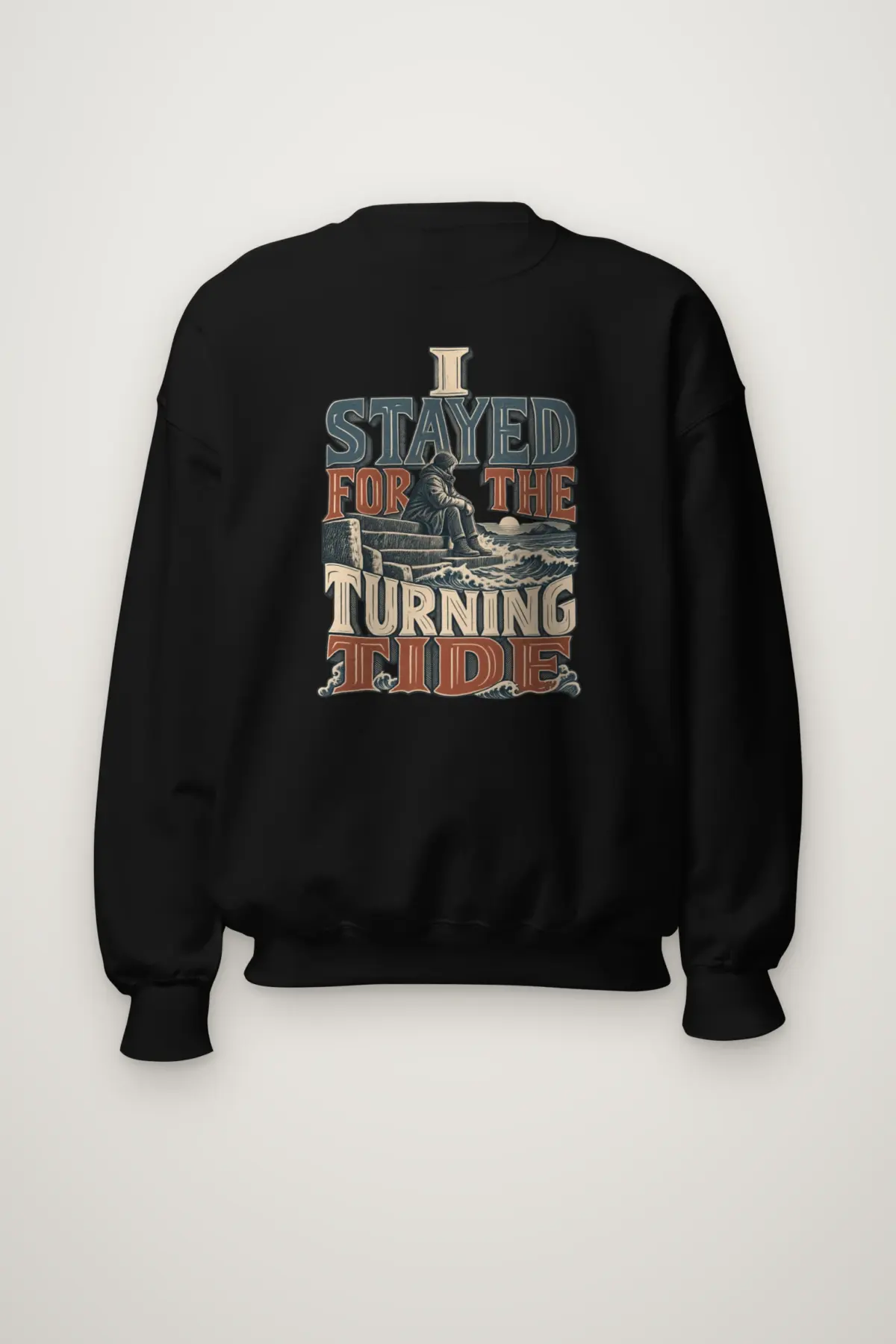"I Stayed for the Turning Tide" Heavy Blend Unisex Crewneck Sweatshirt