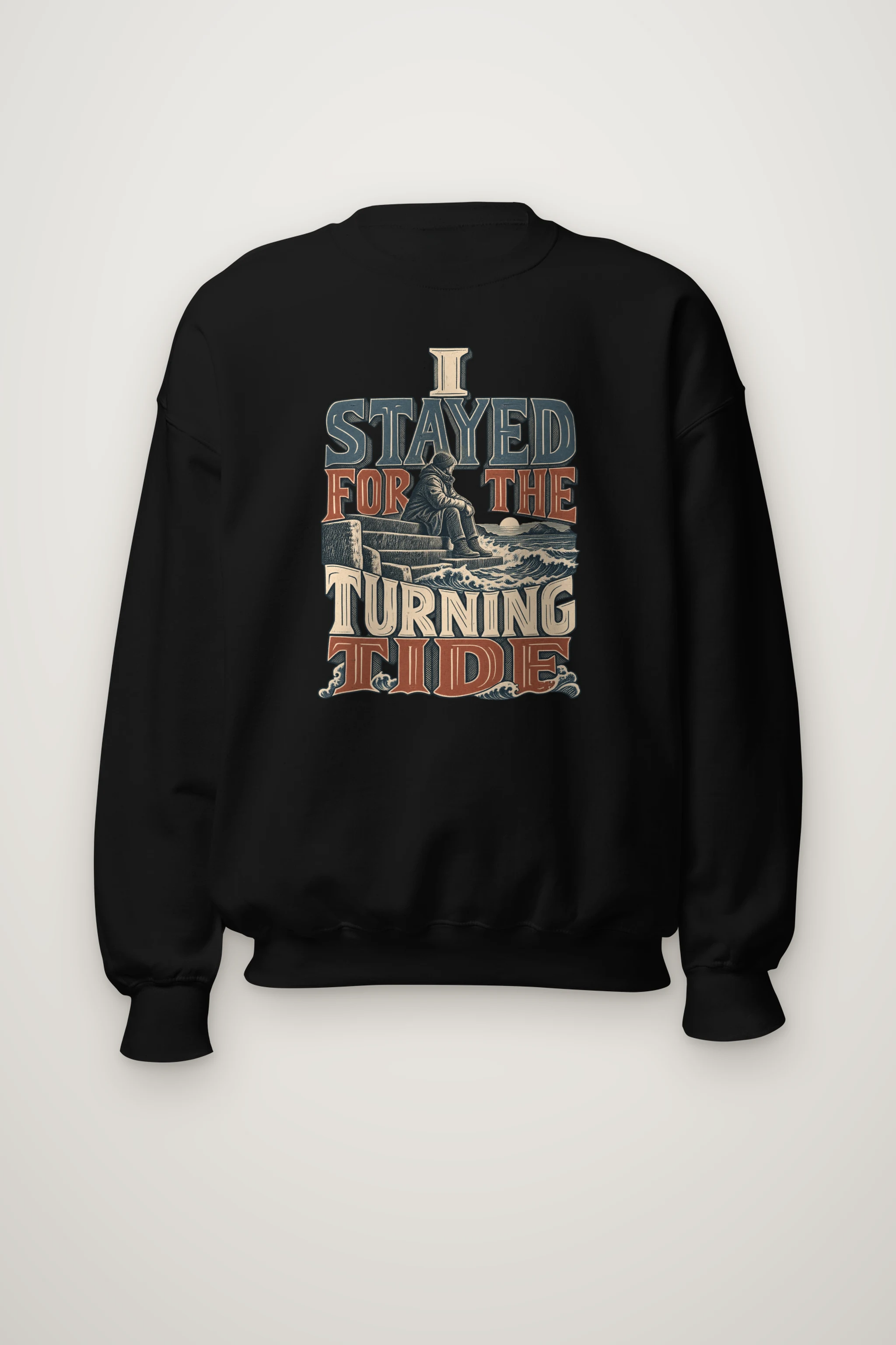 "I Stayed for the Turning Tide" Heavy Blend Unisex Crewneck Sweatshirt