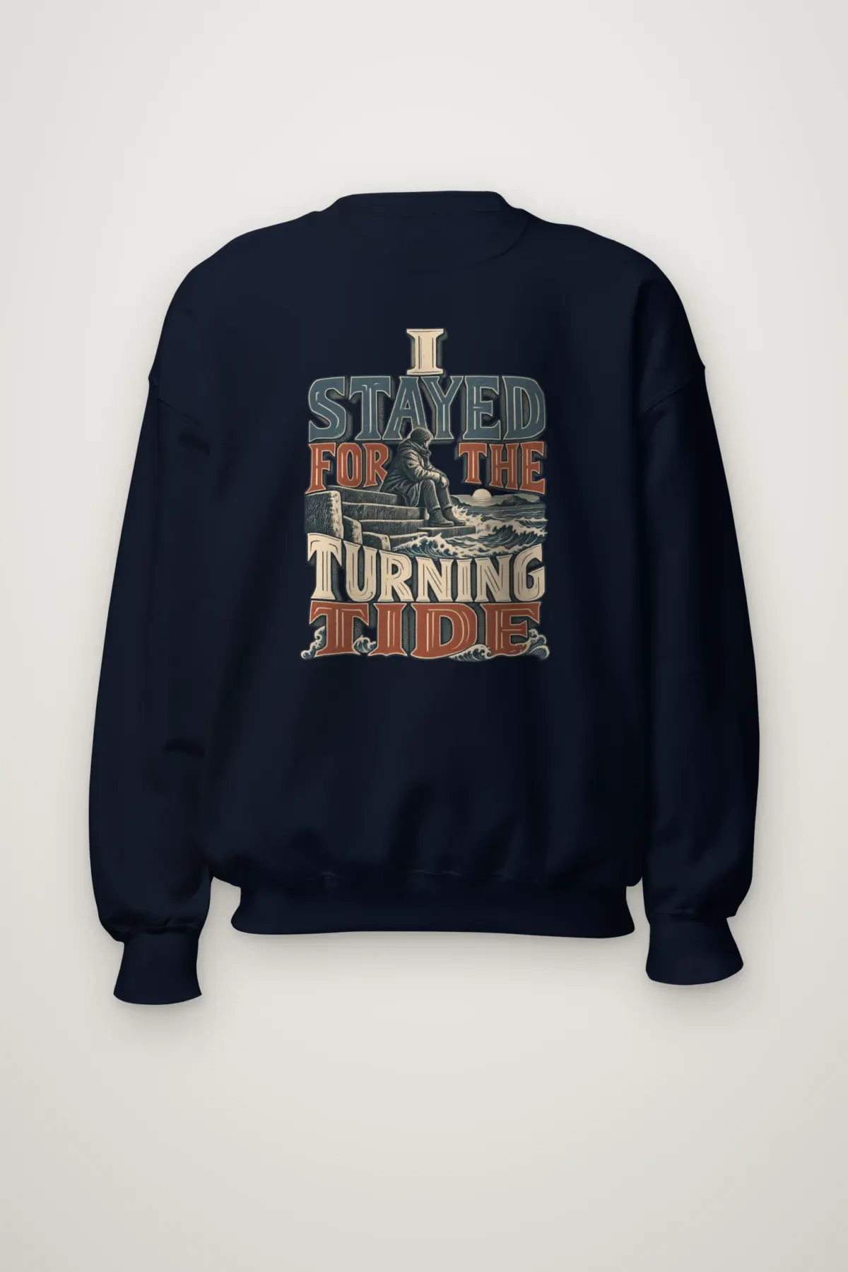 "I Stayed for the Turning Tide" Heavy Blend Unisex Crewneck Sweatshirt
