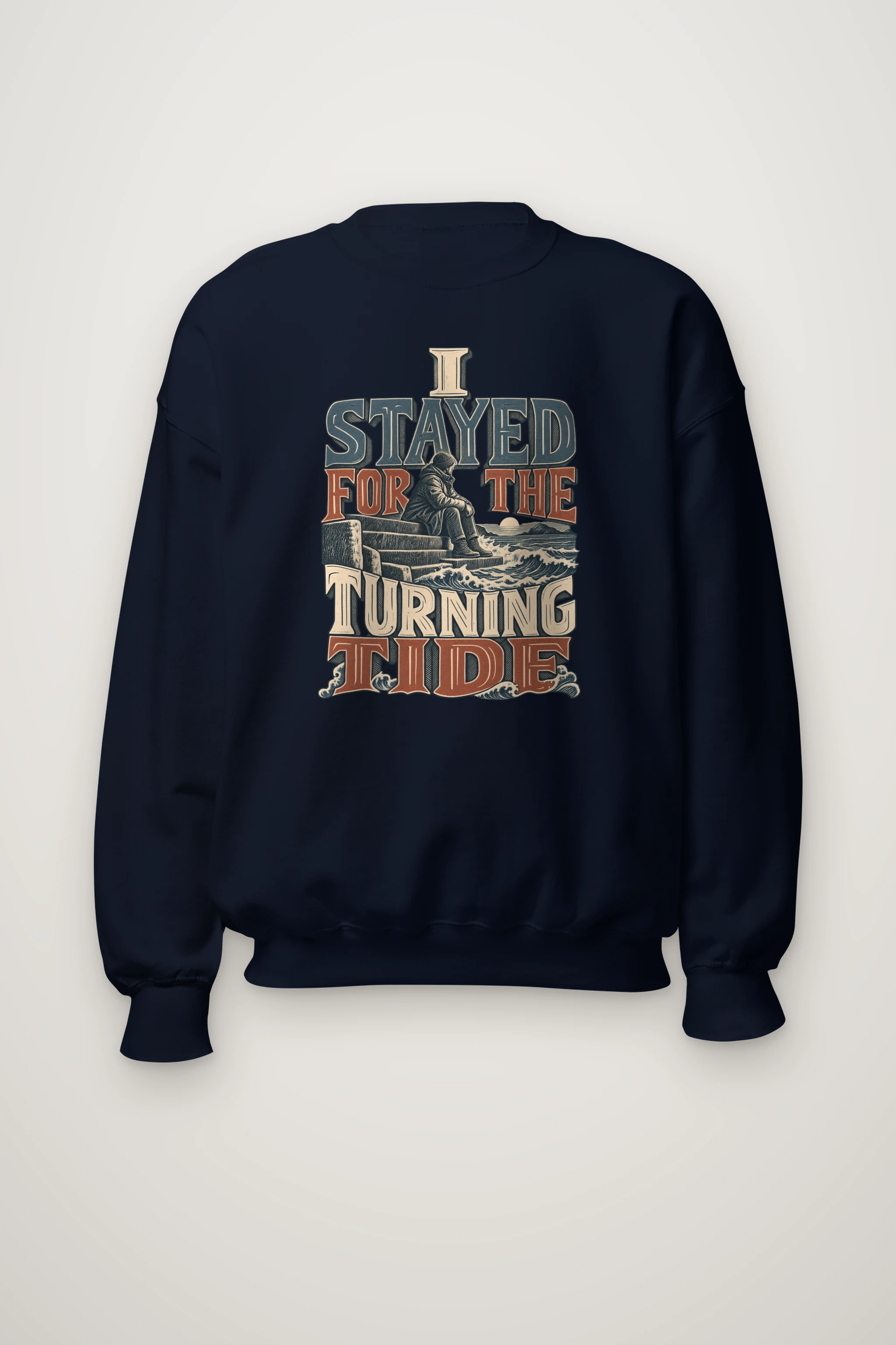 "I Stayed for the Turning Tide" Heavy Blend Unisex Crewneck Sweatshirt