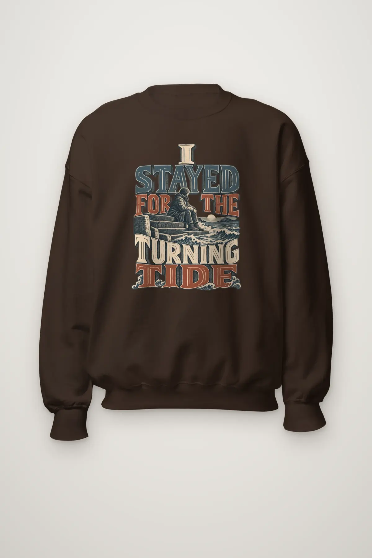 "I Stayed for the Turning Tide" Heavy Blend Unisex Crewneck Sweatshirt