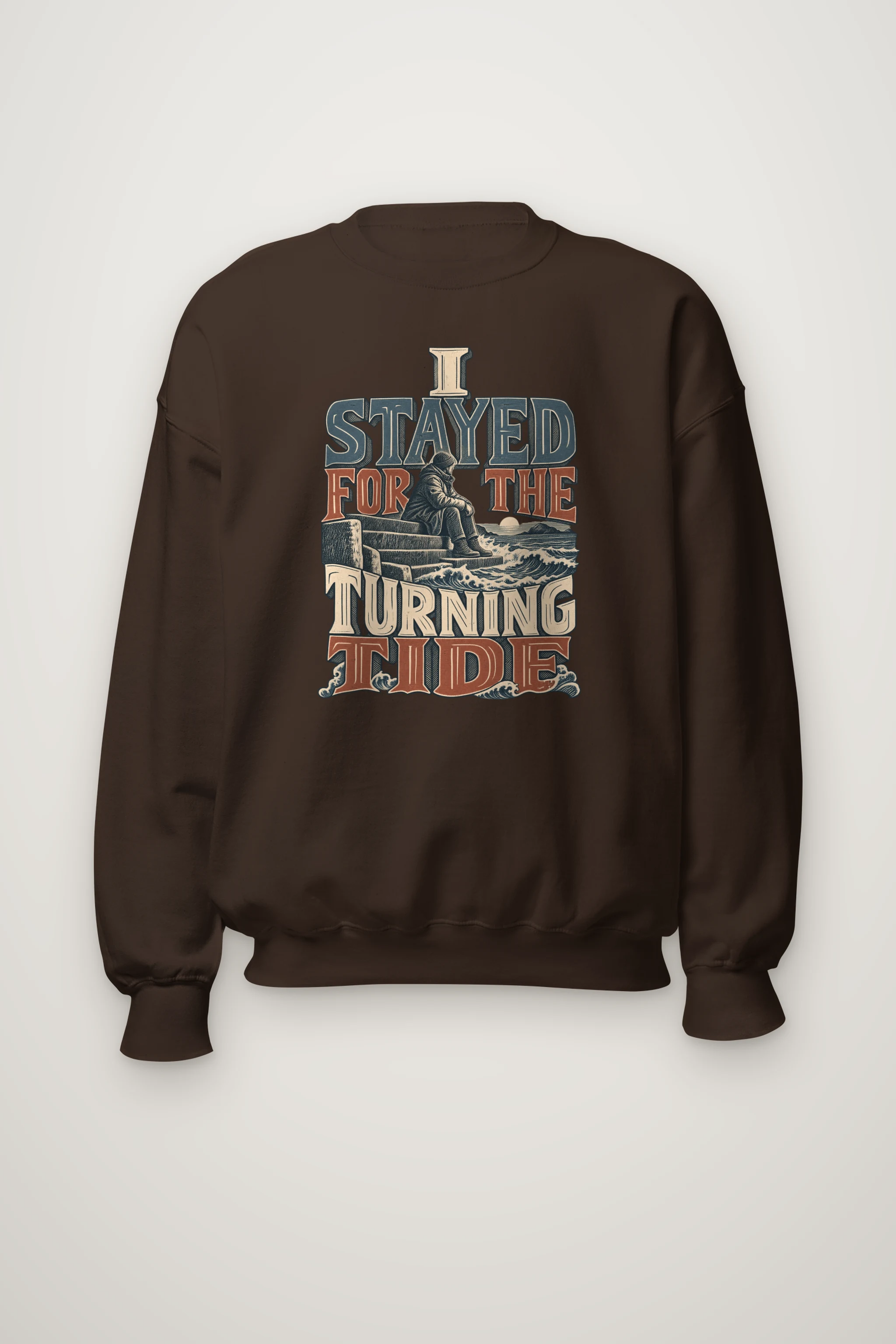"I Stayed for the Turning Tide" Heavy Blend Unisex Crewneck Sweatshirt