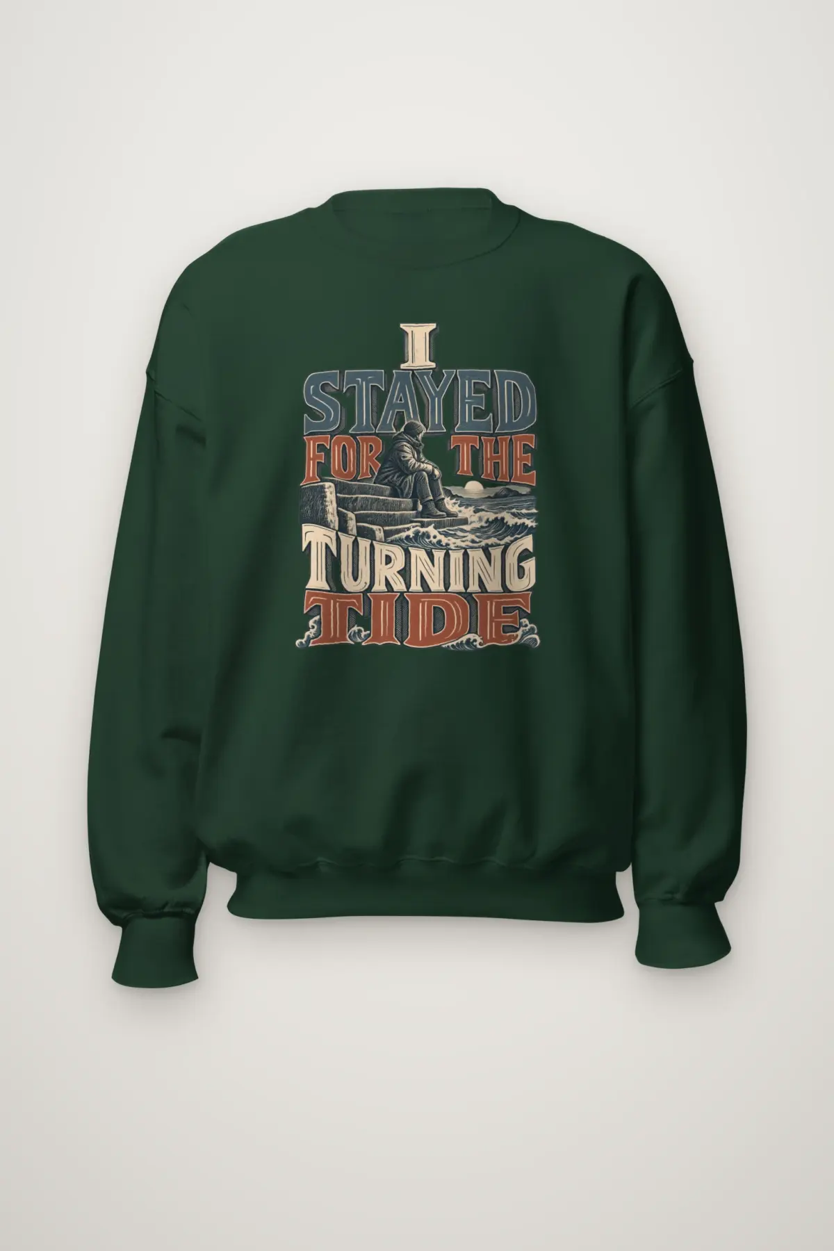 "I Stayed for the Turning Tide" Heavy Blend Unisex Crewneck Sweatshirt